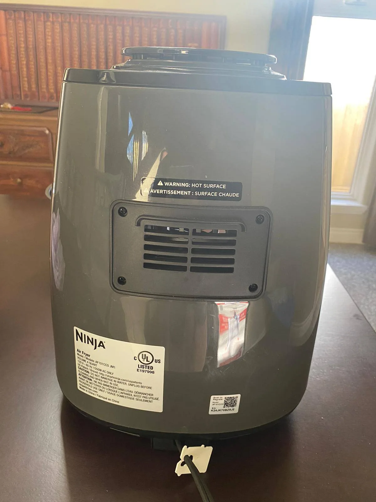 Ninja AF101C, Air Fryer, Black, 1550W 4QT image indicator(9)