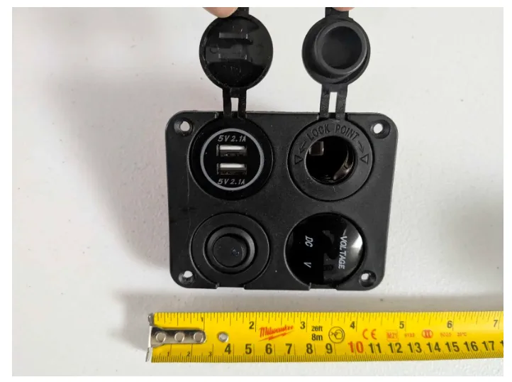 4.2 A Battery 4 USB Way Lighter Voltmeter Charger Socket thumbnail