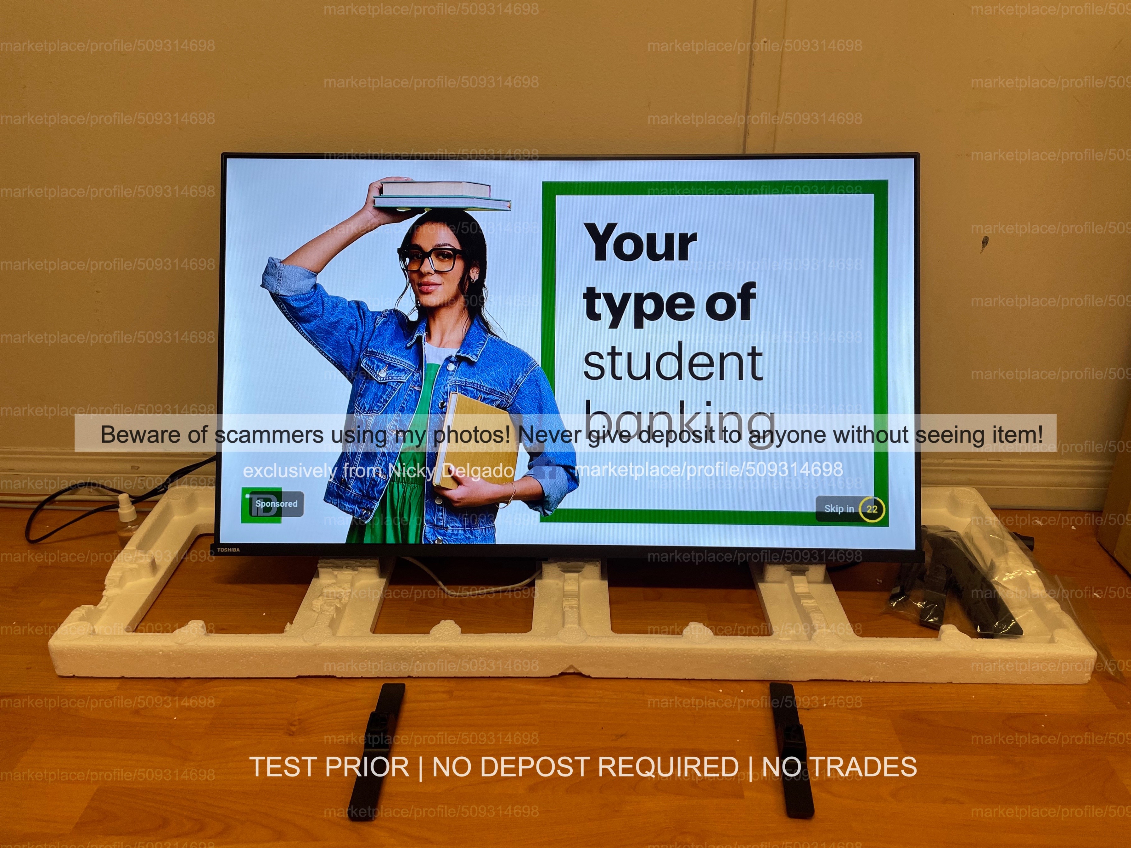 Toshiba 43" 43V35MC 1080p HD LED Vidaa Smart TV - 2024 - $230 - photo 4