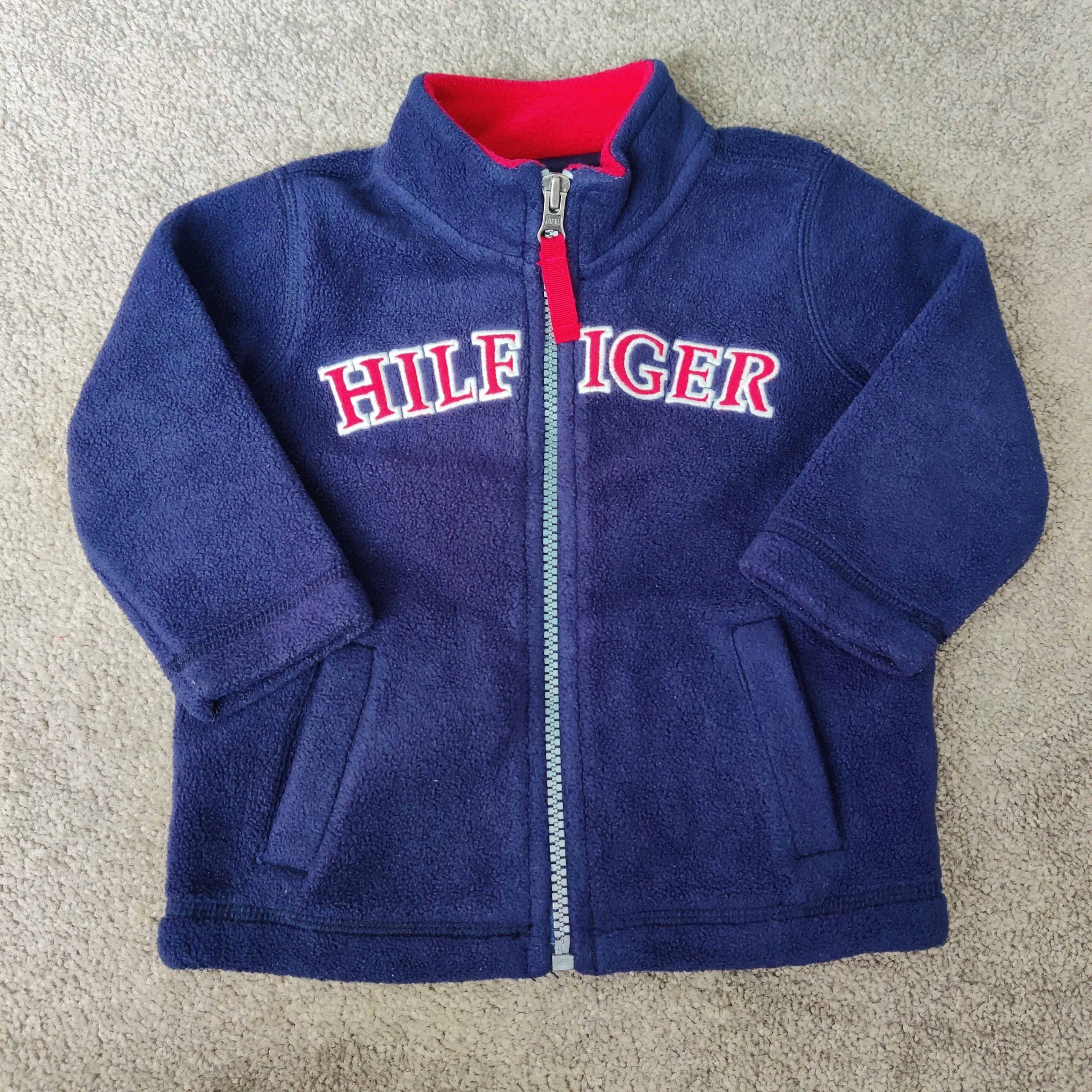 Tommy Hilfiger Unisex Baby Size 12 Months Navy Fleece Sweatshirt thumbnail