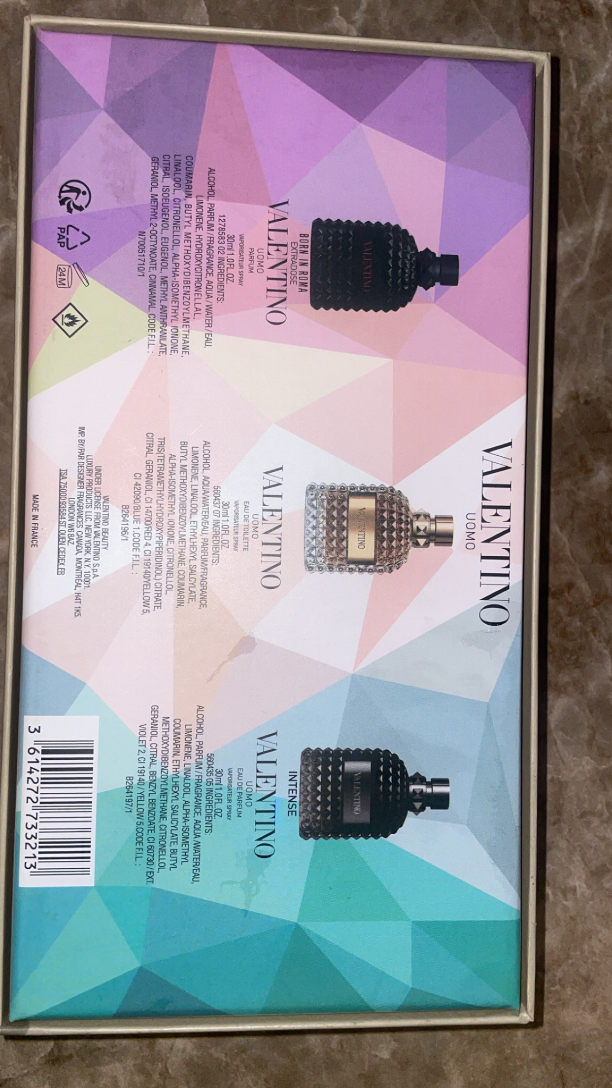 Valentino Uomo 3-Piece Gift Set (3 × 30 mL) - photo 3
