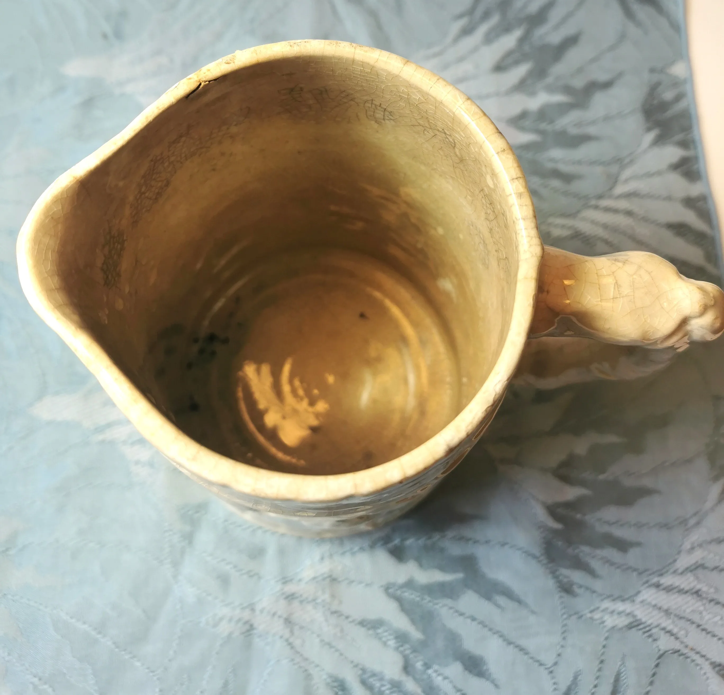 Victorian Pitcher Leaf/ Vine Design Kitchen Jug   Antique image indicator(2)