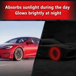 Fluorescent Tire Valve Caps image indicator(6)