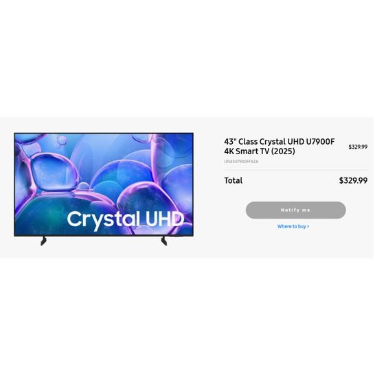 43 inch TV (Samsung)_new U7900F - photo 2