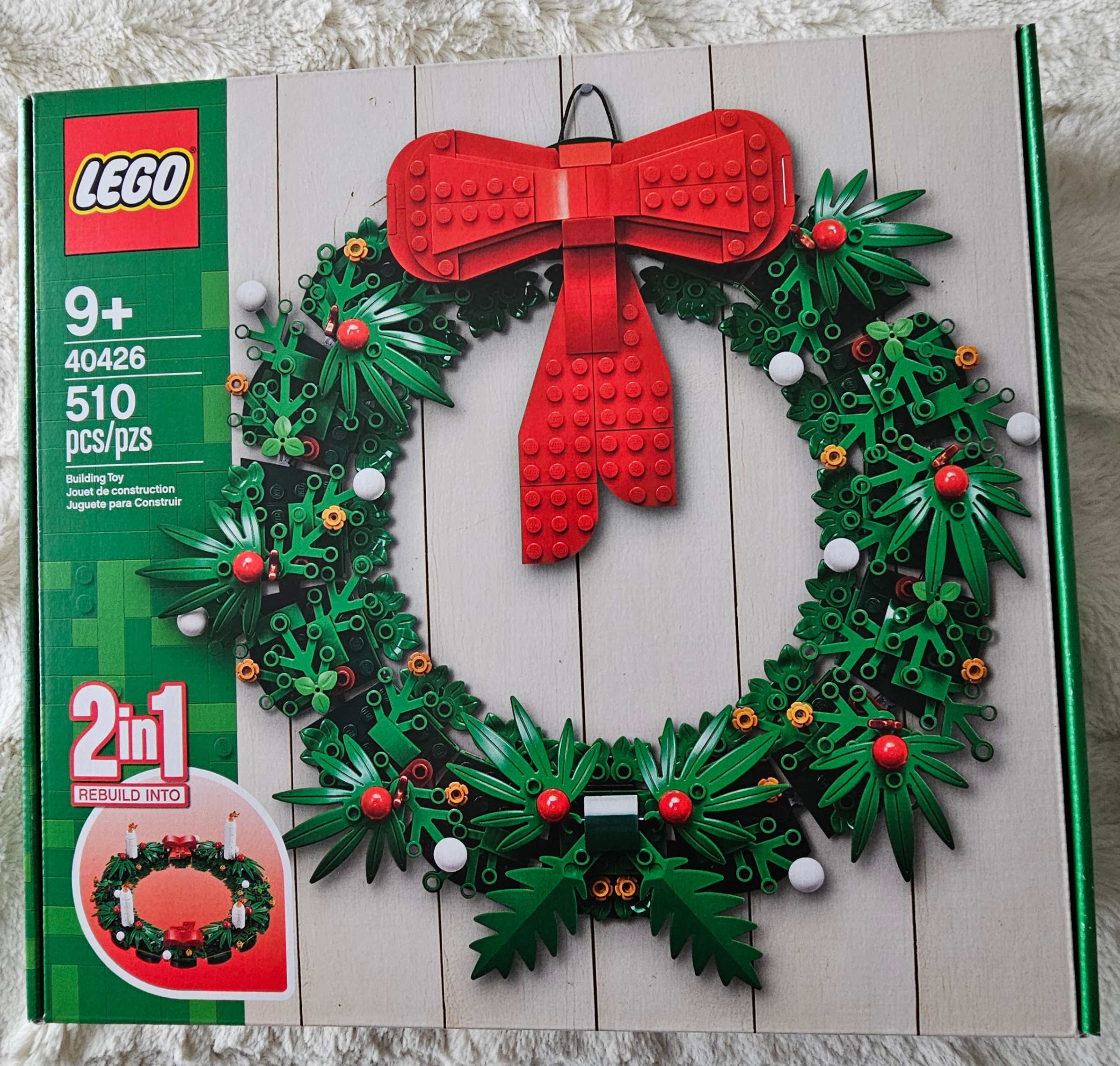LEGO HOLIDAY- CHRISTMAS Wreath-2 in 1 Set (#40426)-“NEW IN BOX" - photo 3