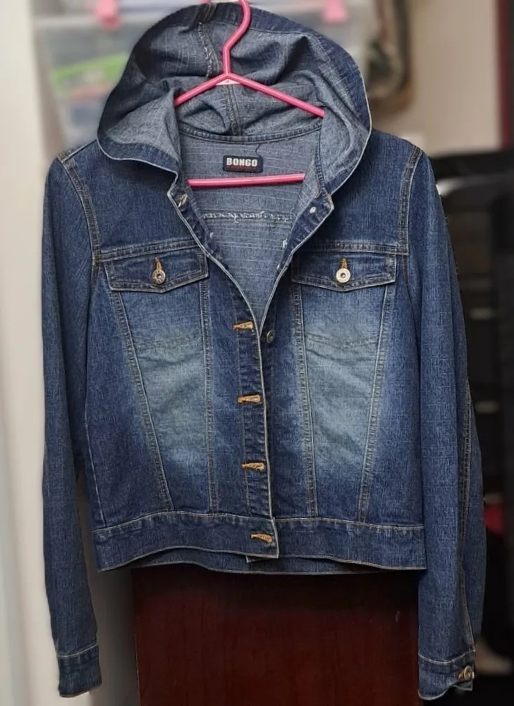 Y2K Bongo Authentic Denim Hooded Jacket