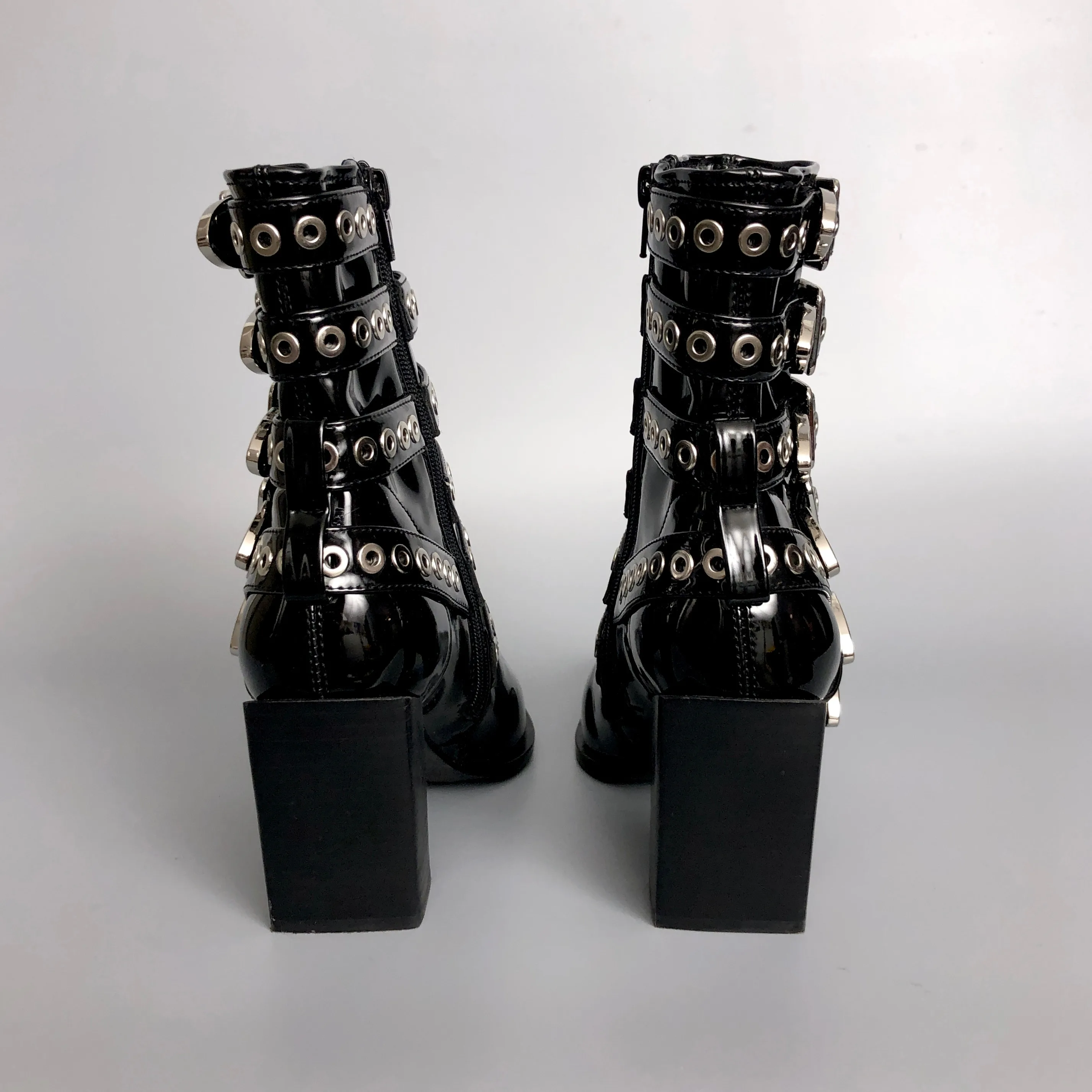 MSRP $295! B2 Faux Patent Leather Ankle Boots image indicator(6)