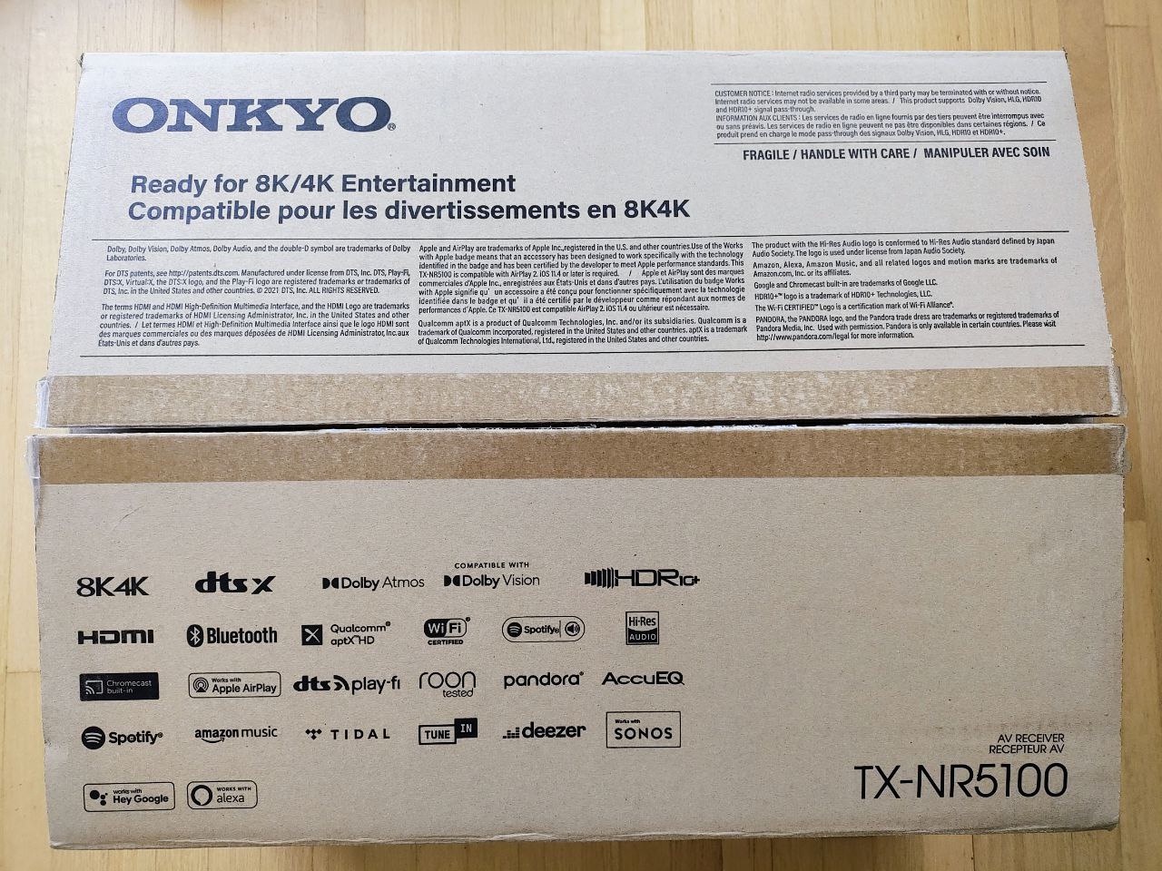 Onkyo TX-NR5100 7.2ch 8K AVR - Like New! Dolby Atmos/Gaming - photo 3