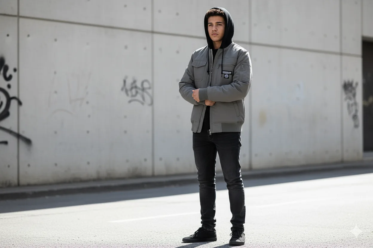 🔥 NEW ECKO Winter Jacket - Olive Green & Sherpa Lined - Men (L) thumbnail