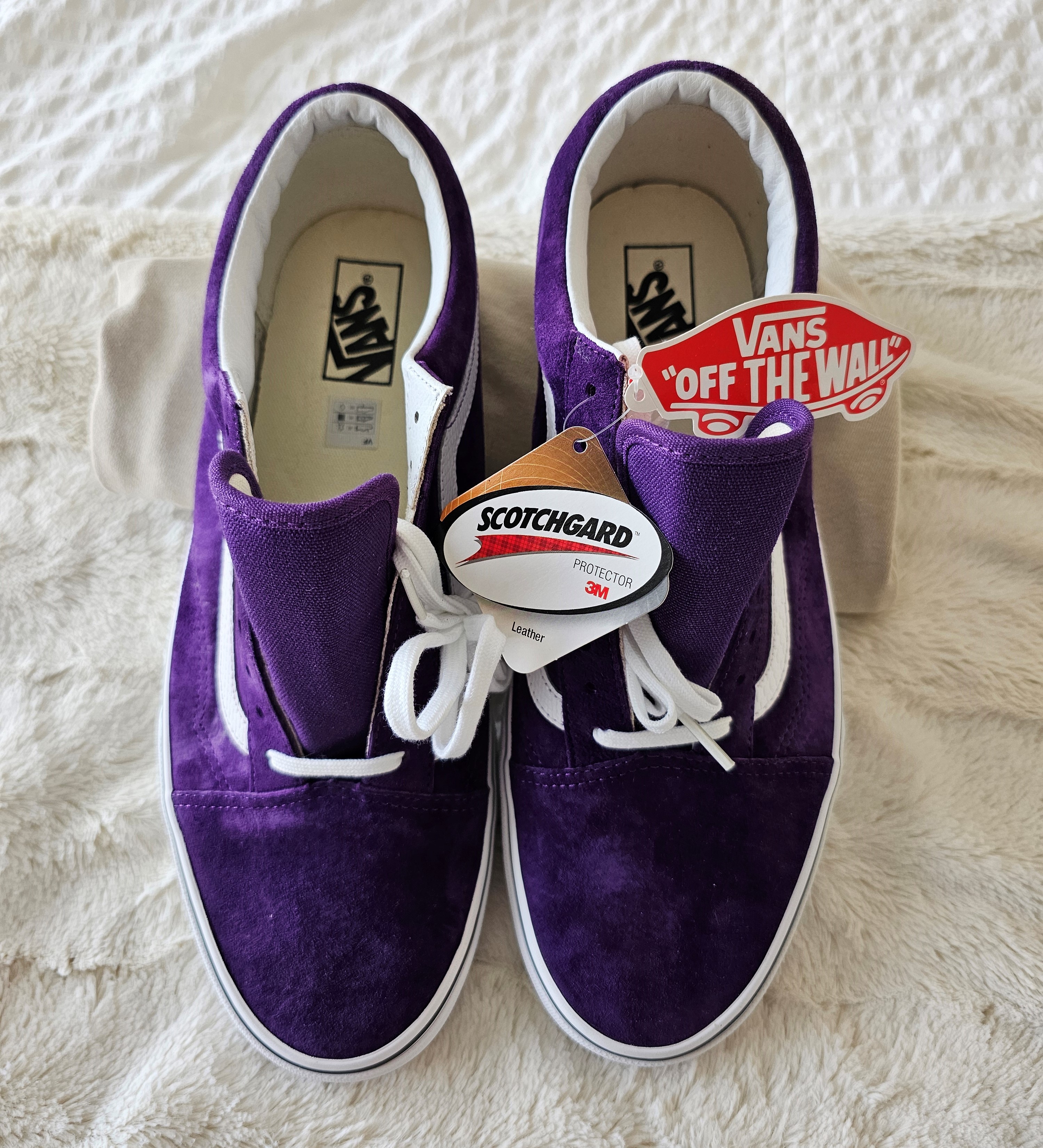 VANS "Off The Wall" OLD SKOOL Purple "Pig Suede" Sneakers - photo 2