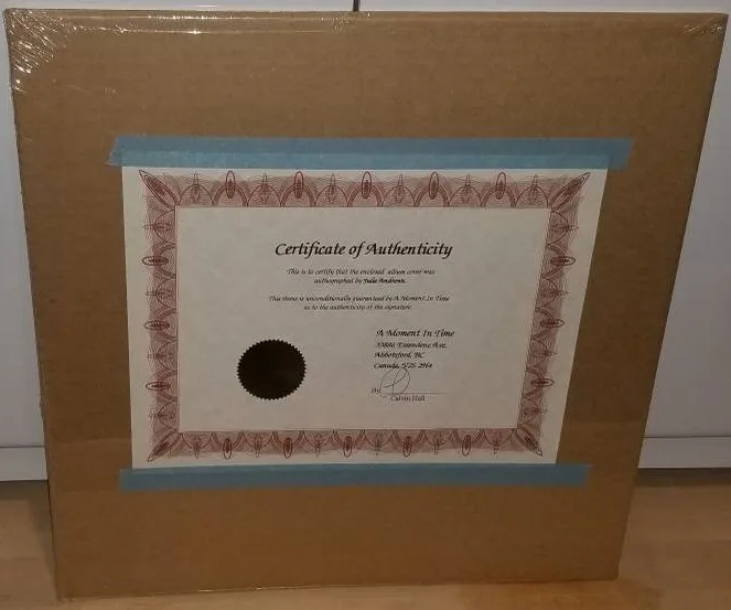 RARE Julie Andrews Signed Sound of Music Album Cover w/ COA image indicator(4)