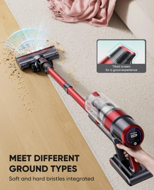 NEW 6 in 1 Cordless Vacuum Cleaner, 450W 40Kpa, 55 Mins Runtime image indicator(6)