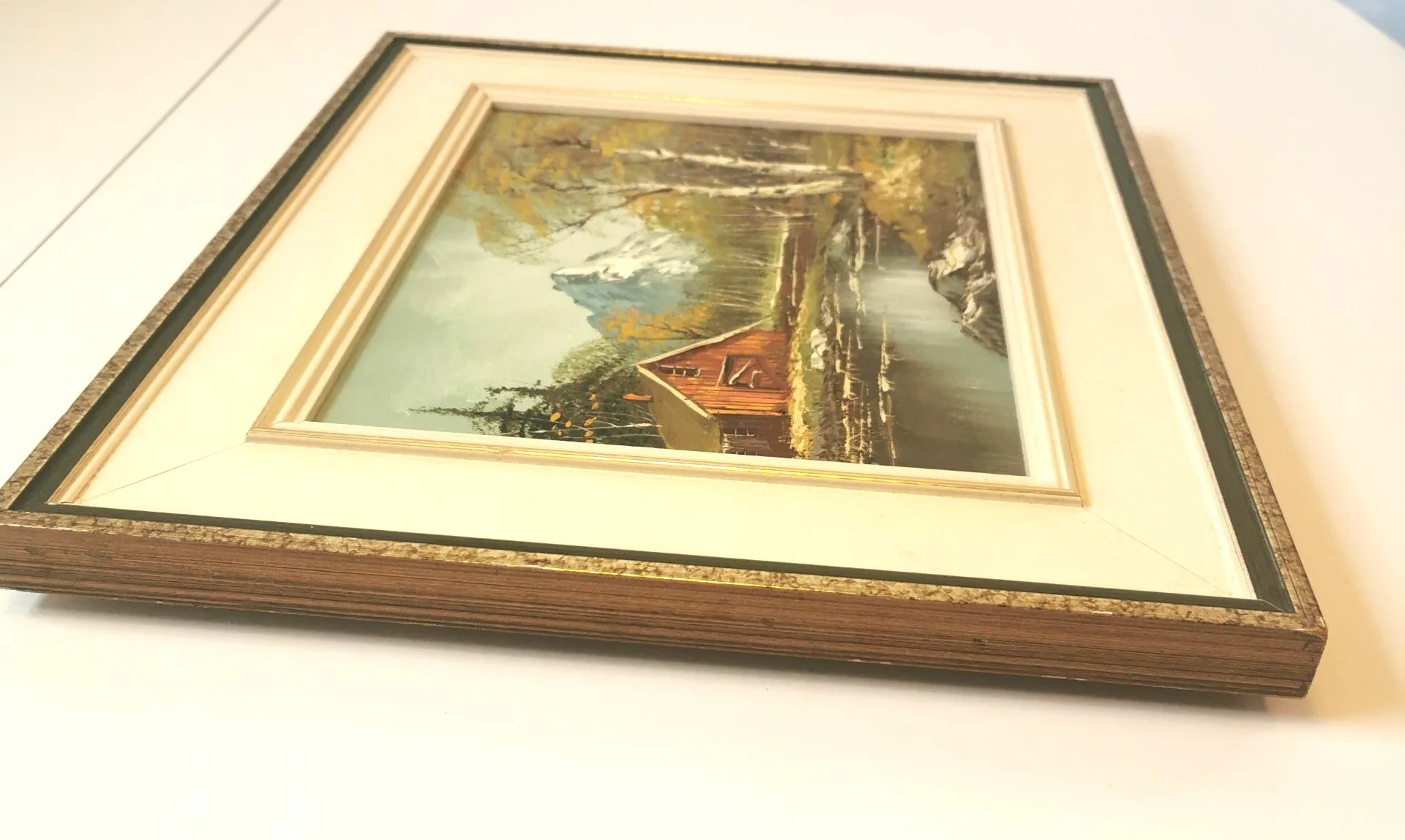 Vintage Outdoor Nature Scene Oil Painting by C. Gibbon image indicator(7)