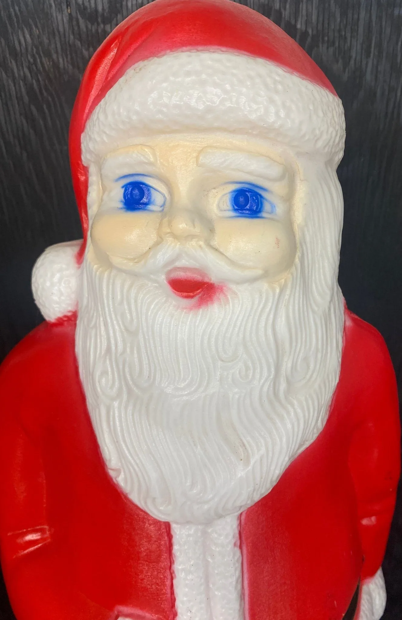 Vintage Union Products Plastic Blow Mold Illuminated Santa Claus image indicator(3)