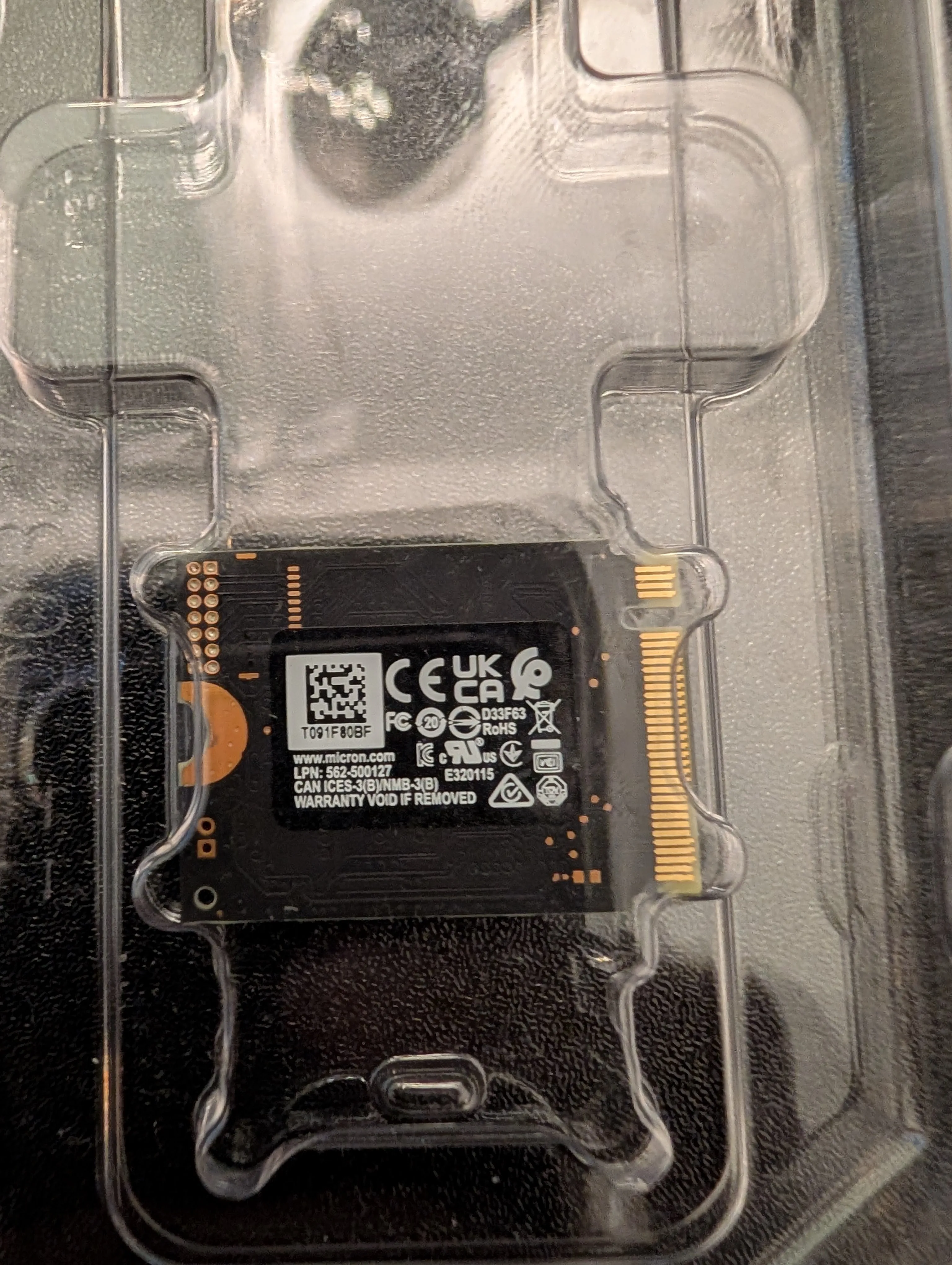 512Gb M.2 2230 Micron NVMe SSD