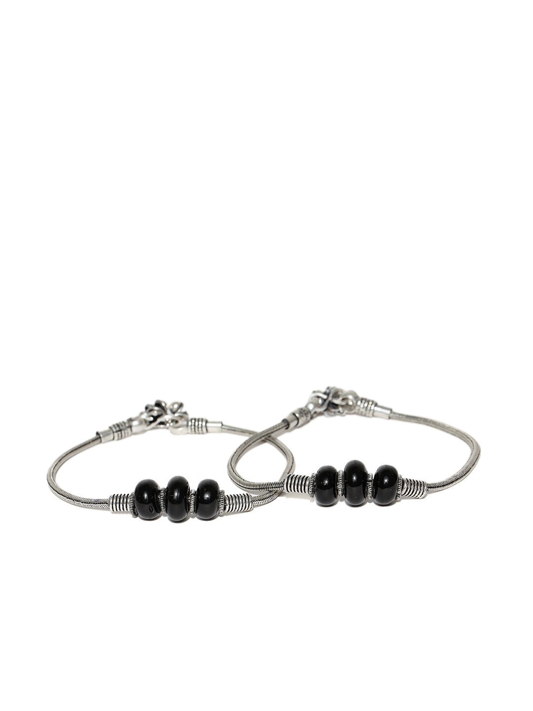 Designer German Silver Oxidised Anklet for Women & Girls - photo 2
