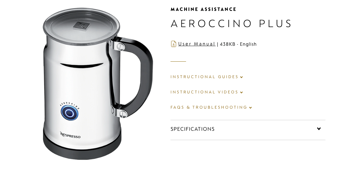 Nespresso Aeroccino Plus Milk Frother — Stainless, Hot & Cold - photo 3