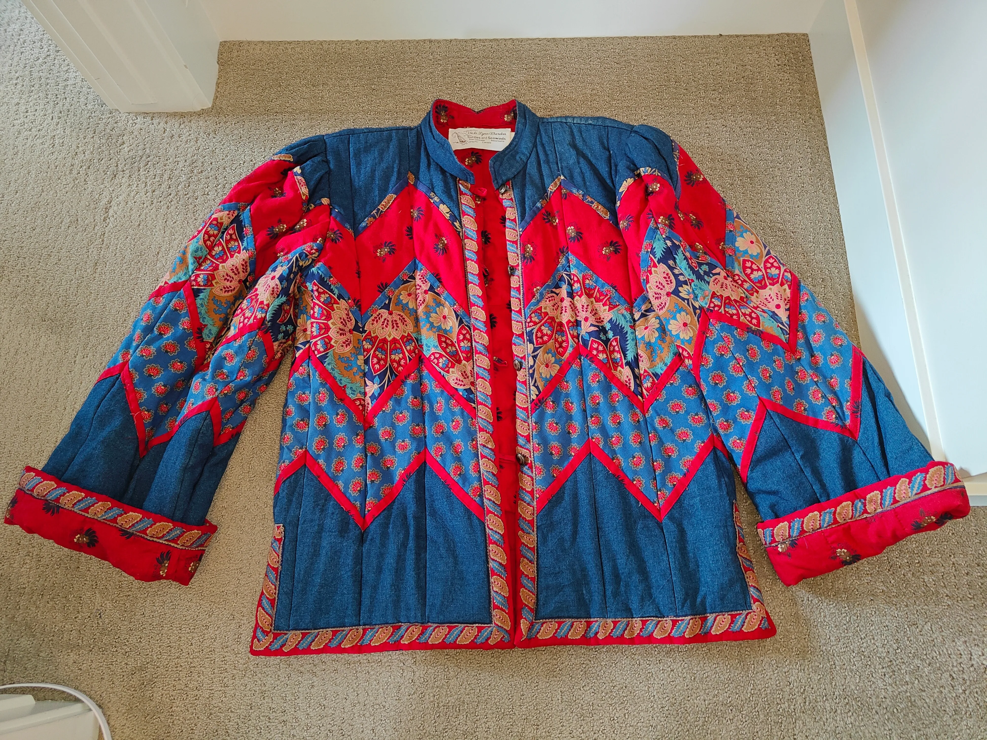 Vintage Vicki Lynn Bardon Quilted Women Coat Jacket - Size Small thumbnail