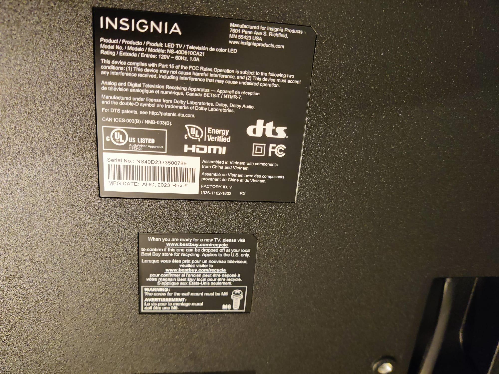 Insignia TV 43” - photo 3