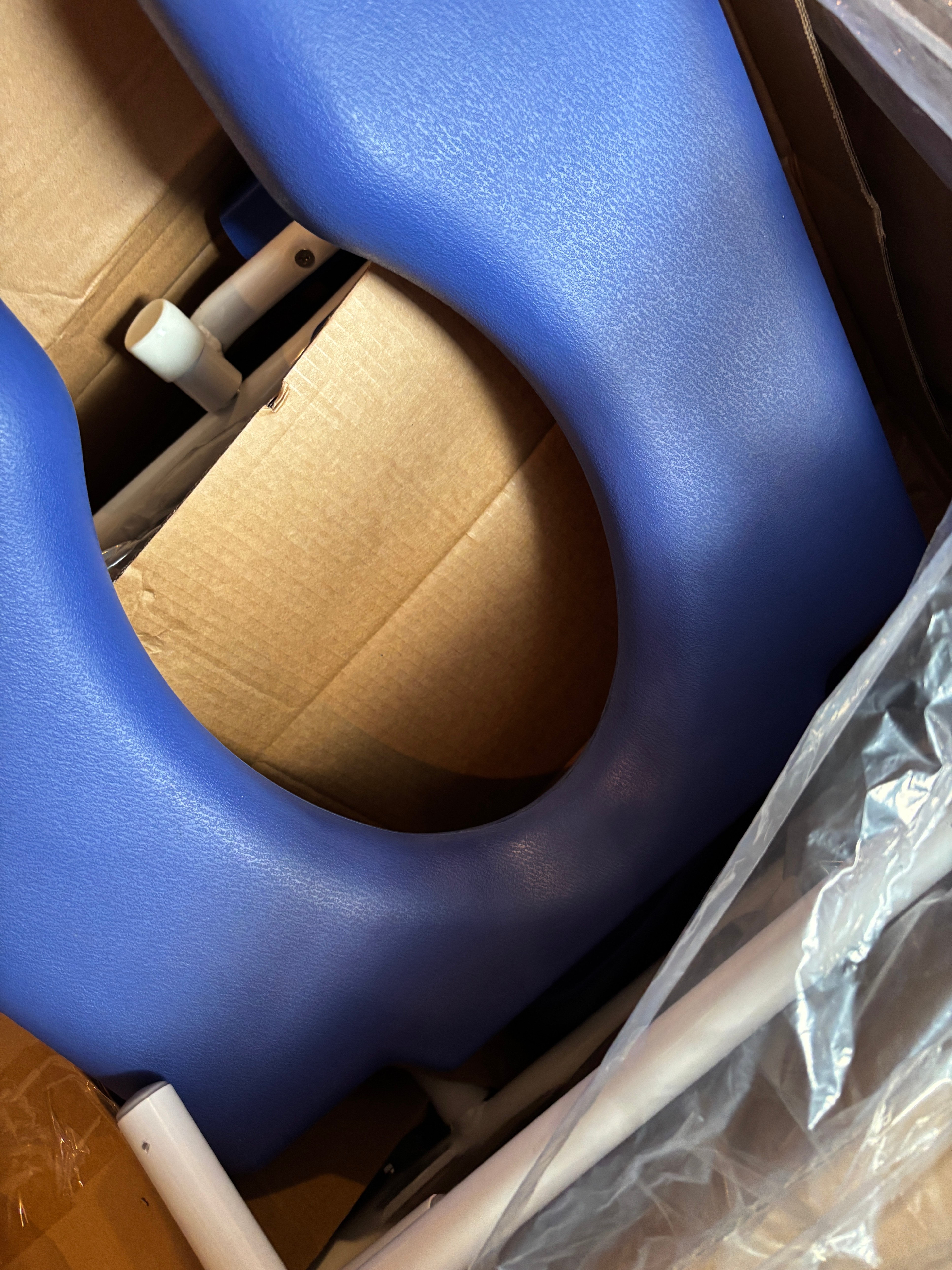 Adjustable Shower Commode Chair with Wheels & Footrest - photo 5
