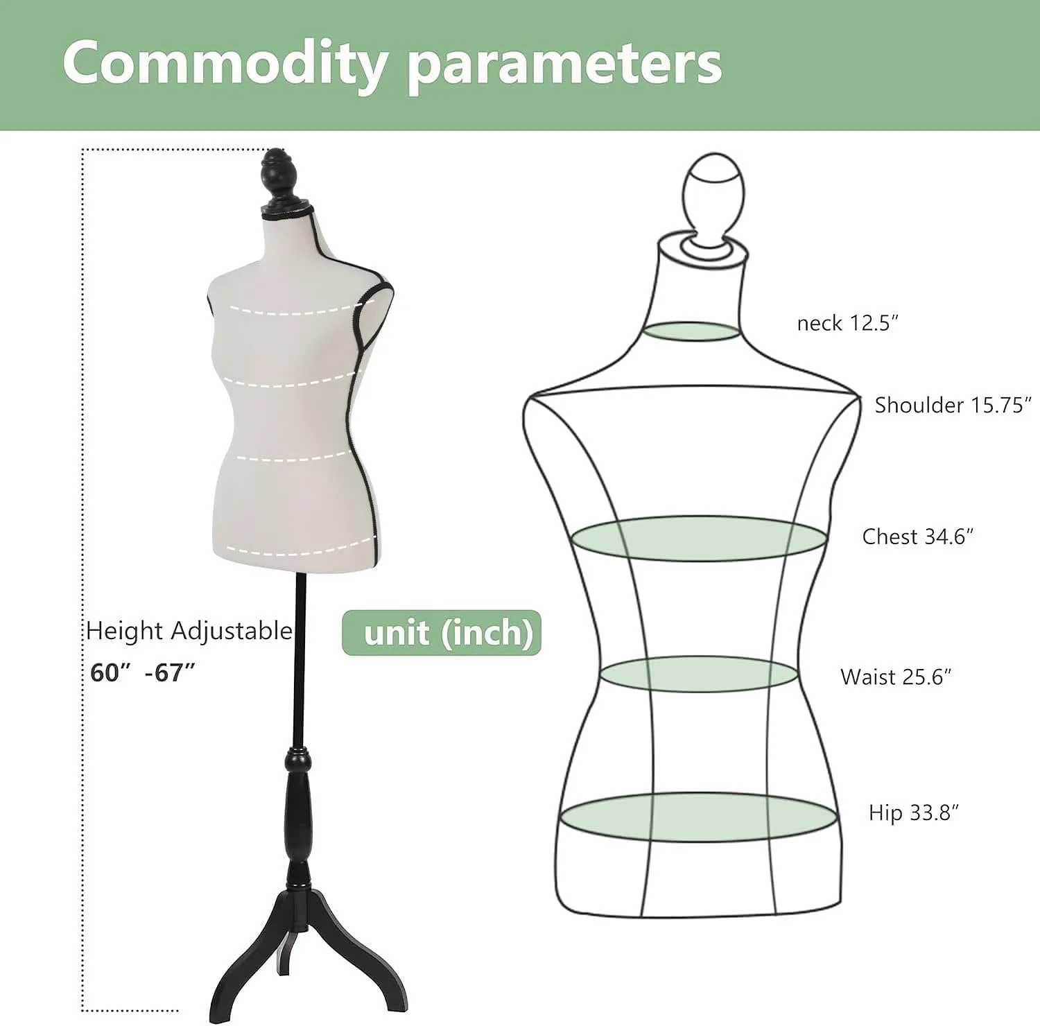 Female Mannequin 60-67 Inch Brand new image indicator(5)