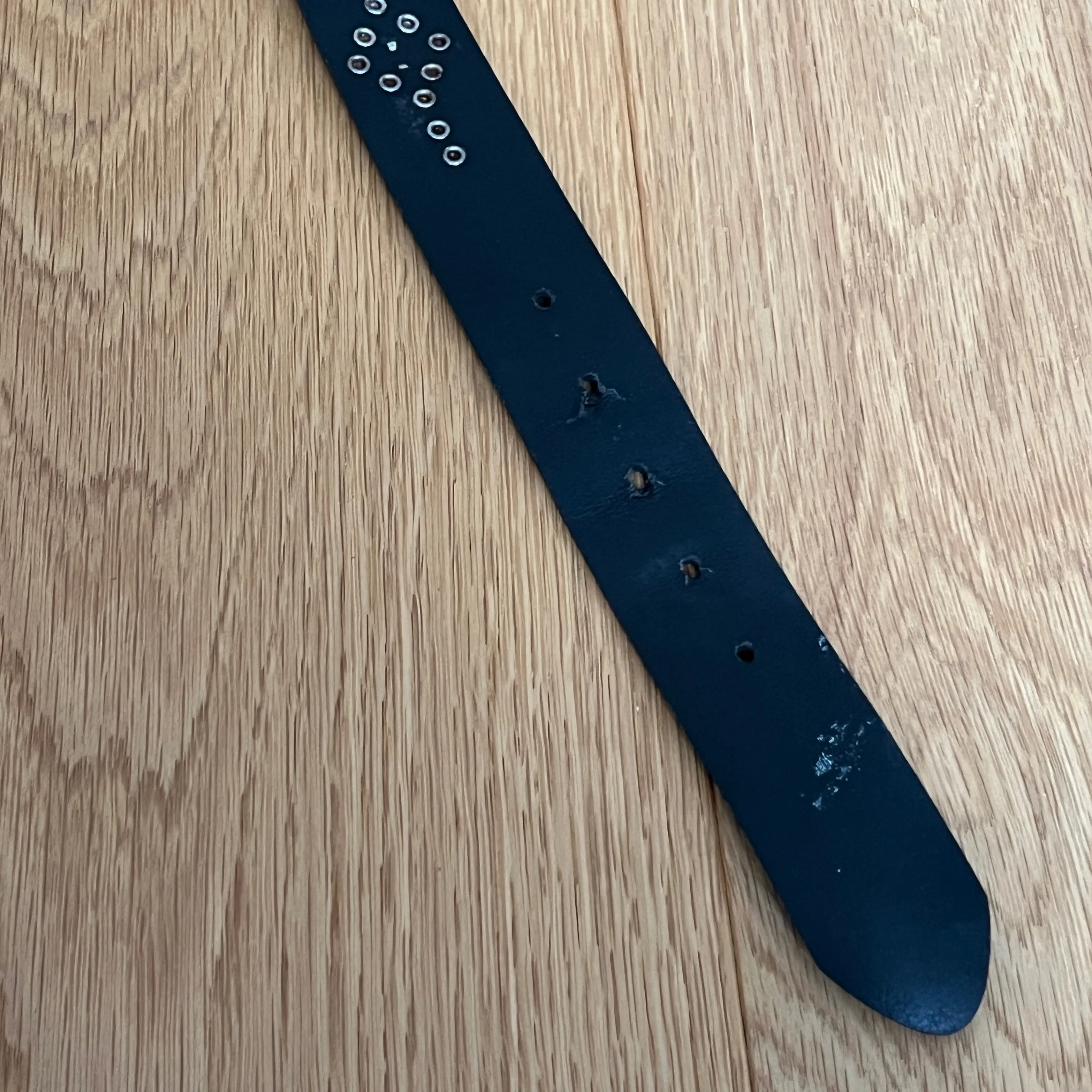 Vintage 90s Y2K Studded Jewel Leather Belt image indicator(6)