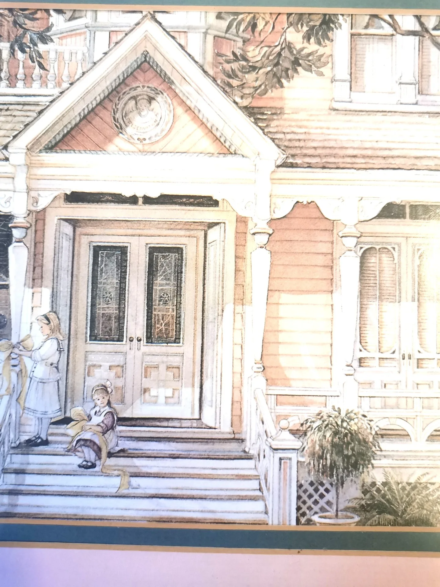 Trish Romance Yellow Ribbons Vintage Framed Print image indicator(2)