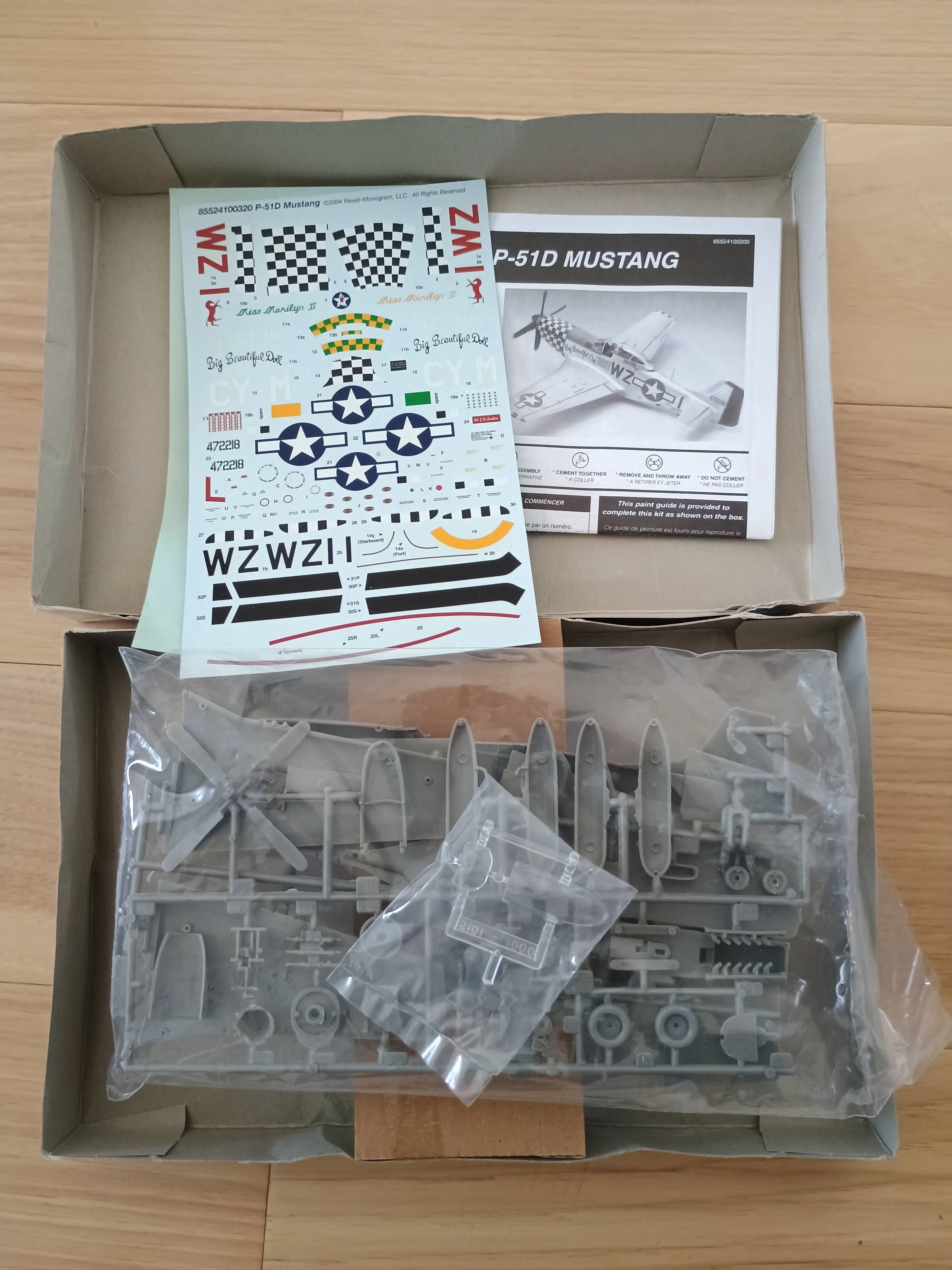 Revell P51D Mustang 1:48 scale image indicator(2)