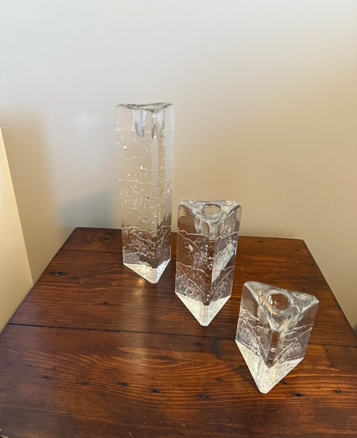 Iittala Arkipelago Glass Candleholders by Timo Sarpaneva