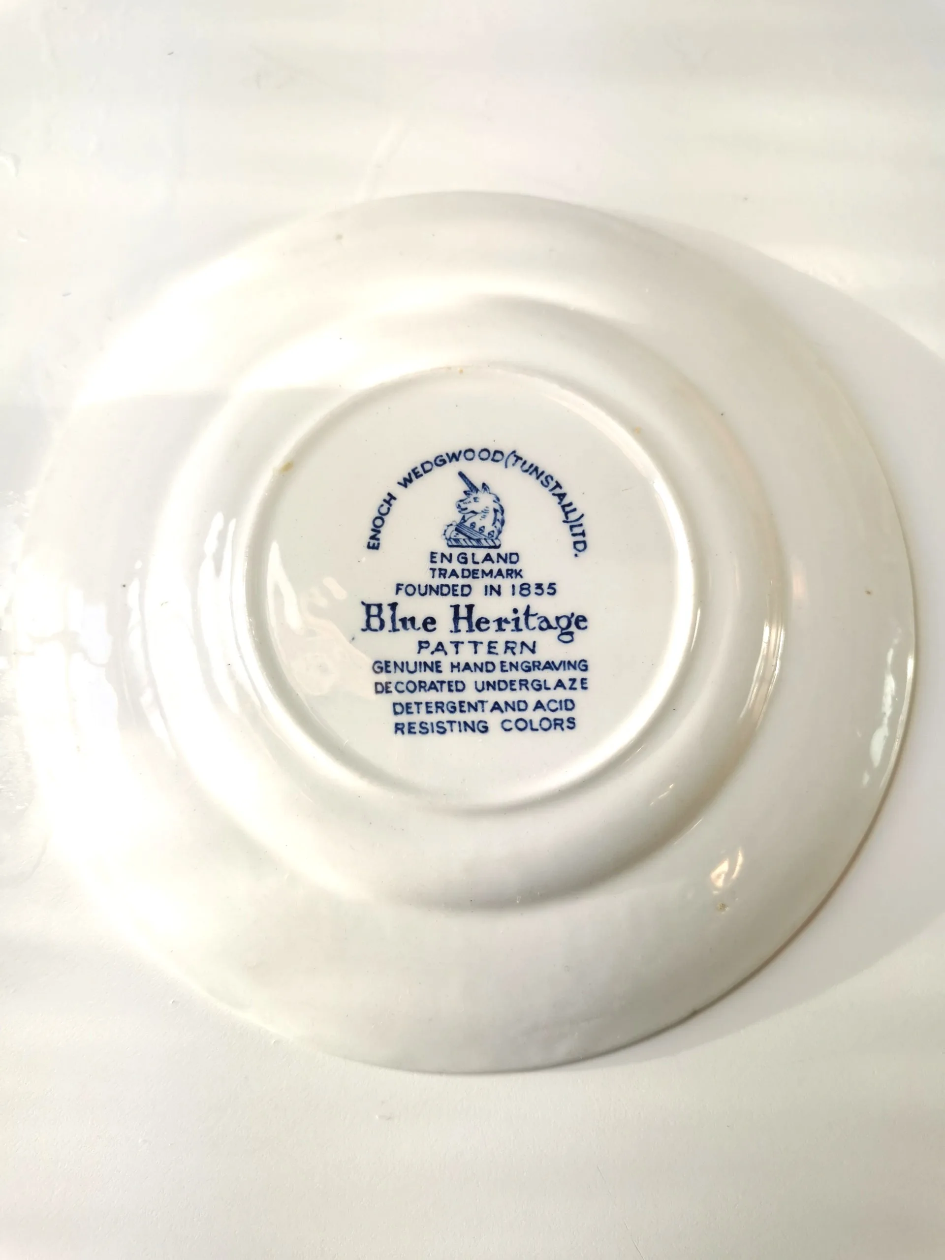 Vintage Plates 2: Enoch Wedgewood Tunstall blue onion 6 1/8", Po image indicator(5)