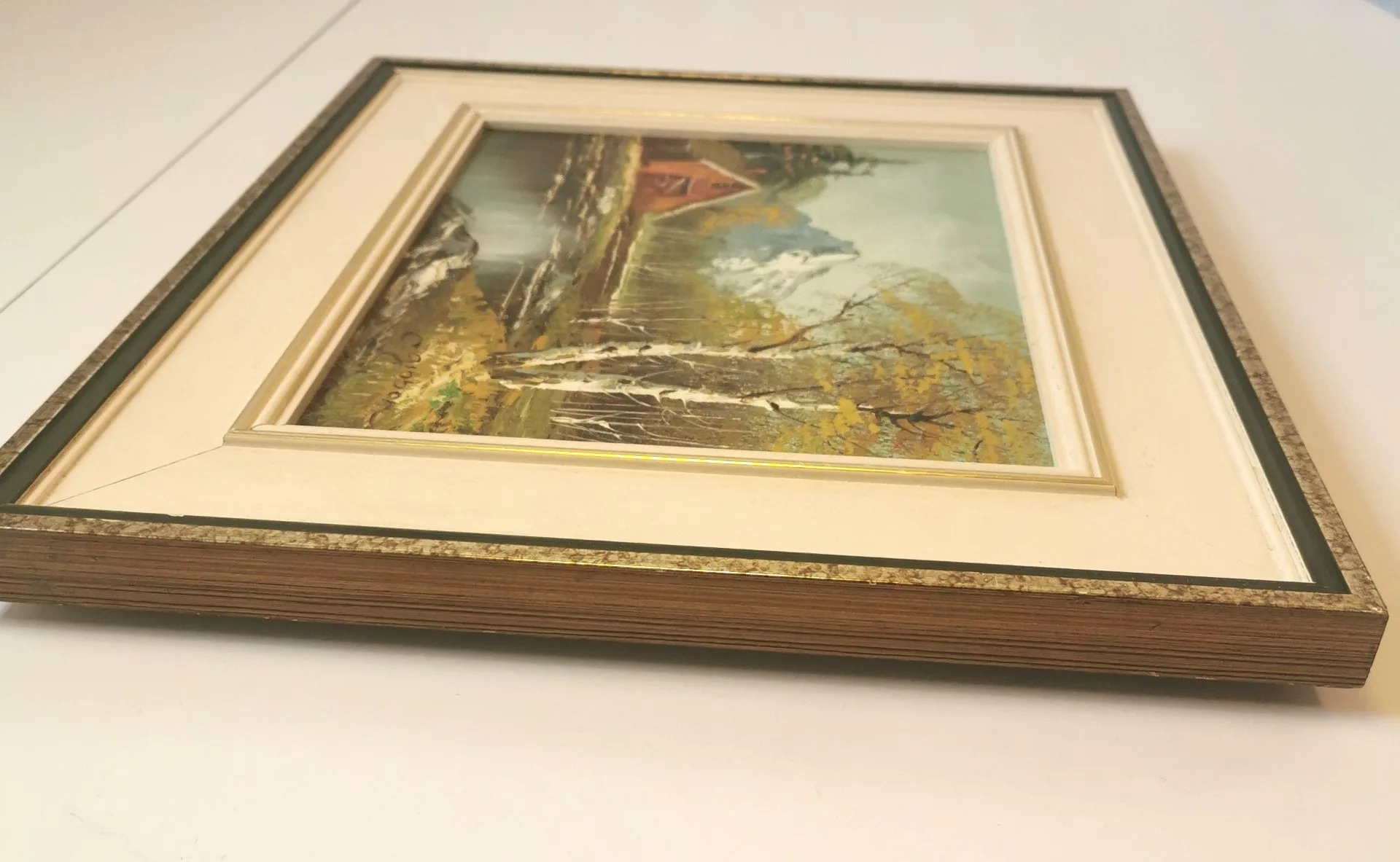 Vintage Outdoor Nature Scene Oil Painting by C. Gibbon image indicator(5)