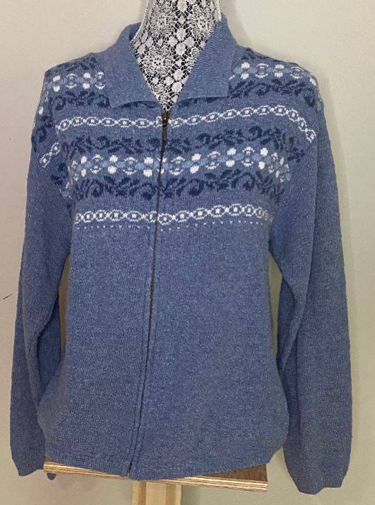 Cottage Cove Winter Full Zip Women’s Cardigan XL