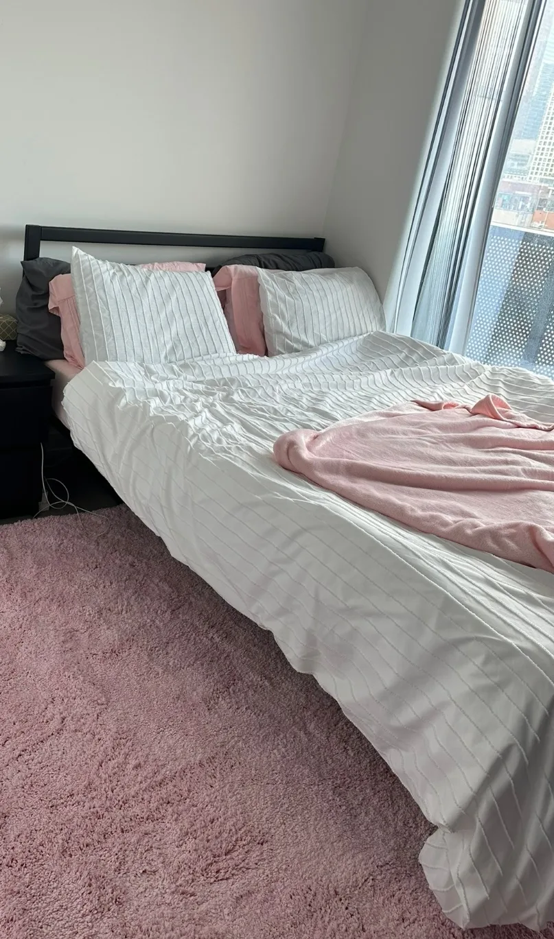 Queen Metal Bed Frame – Durable & Like New! image indicator(4)