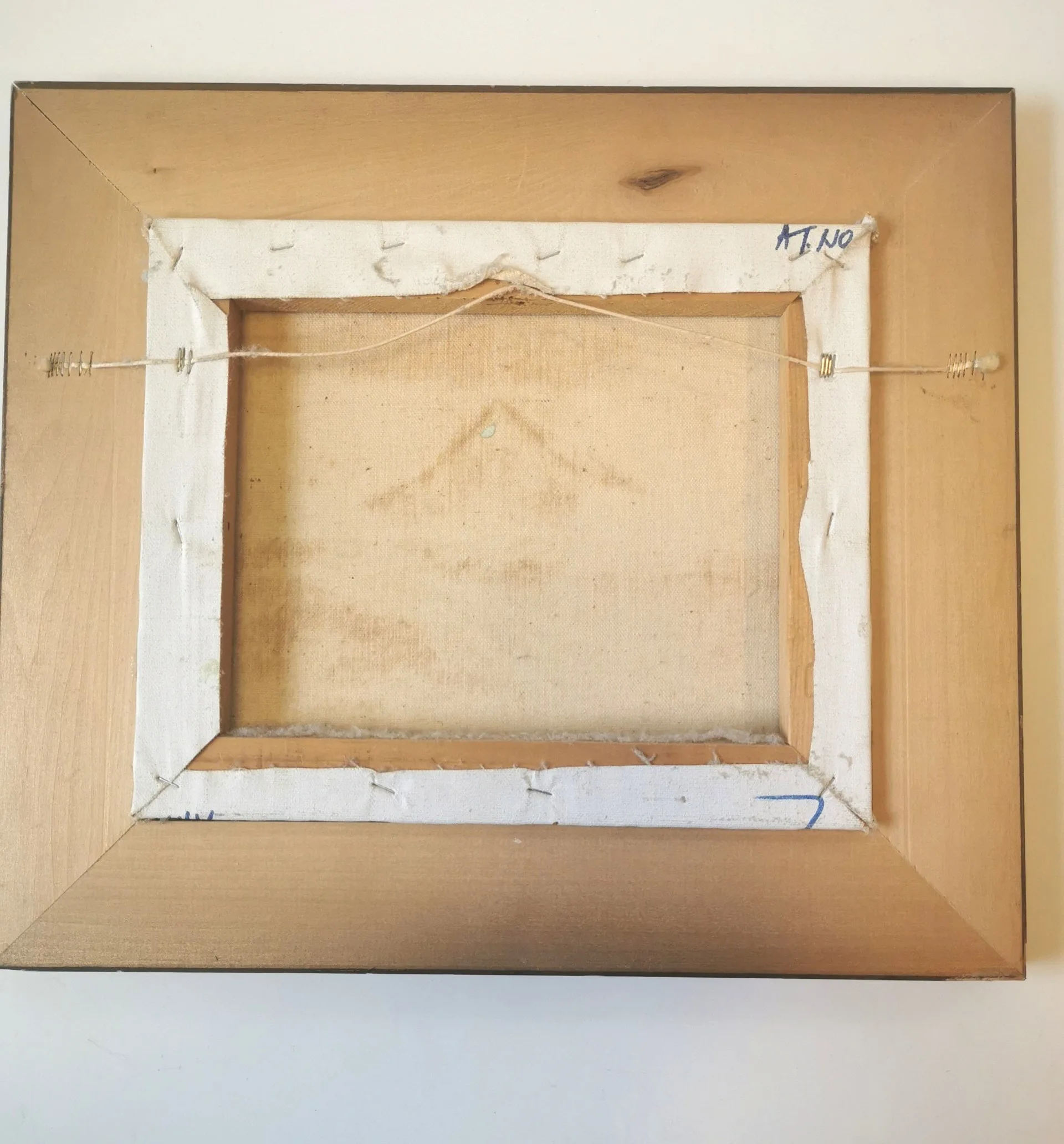 Vintage C. Gibbon Oil Painting Winter Barn Snow Scene on Farm image indicator(10)