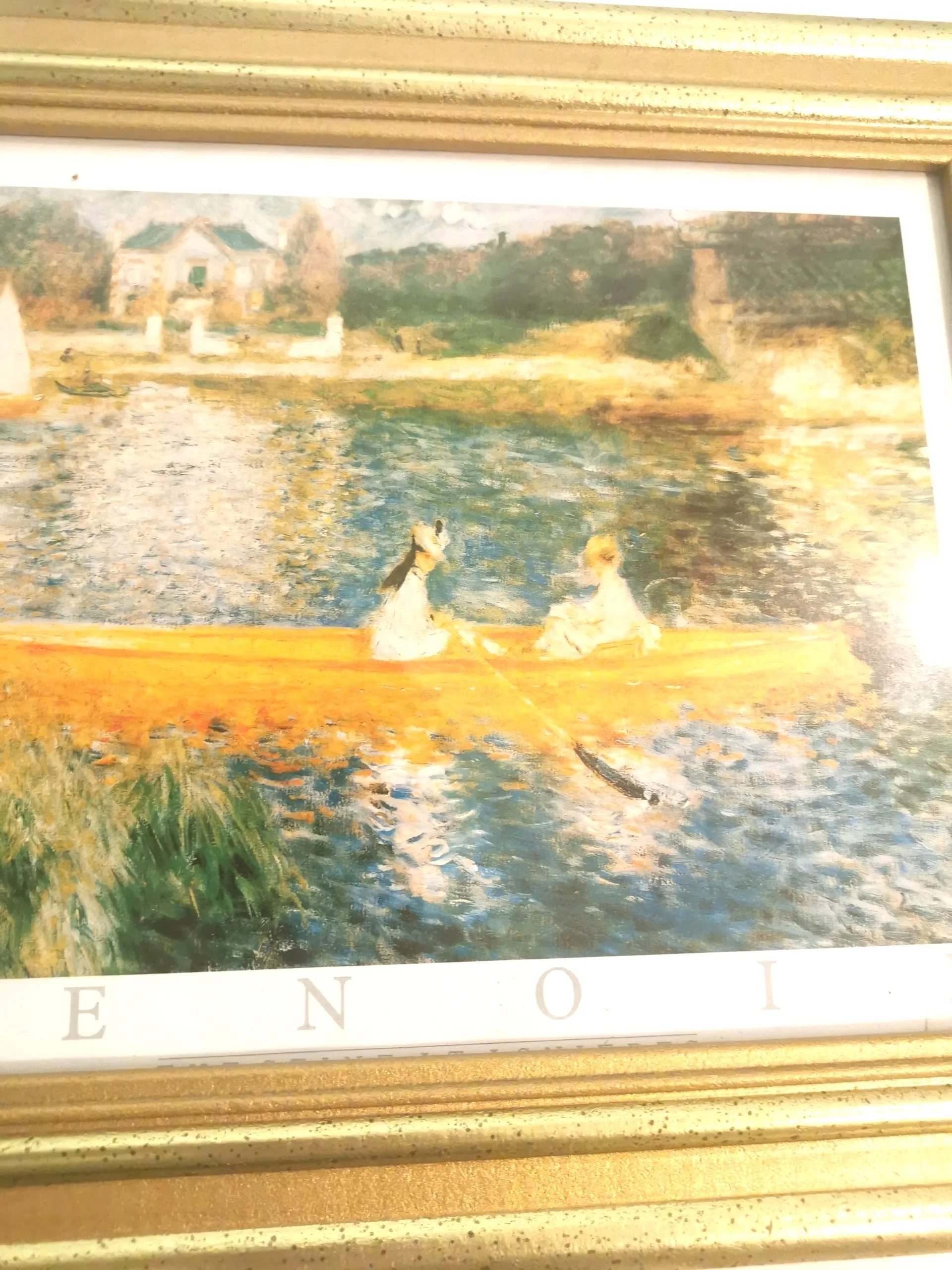 Pierre-Auguste Renoir "The Skiff" Gold Framed Print image indicator(3)