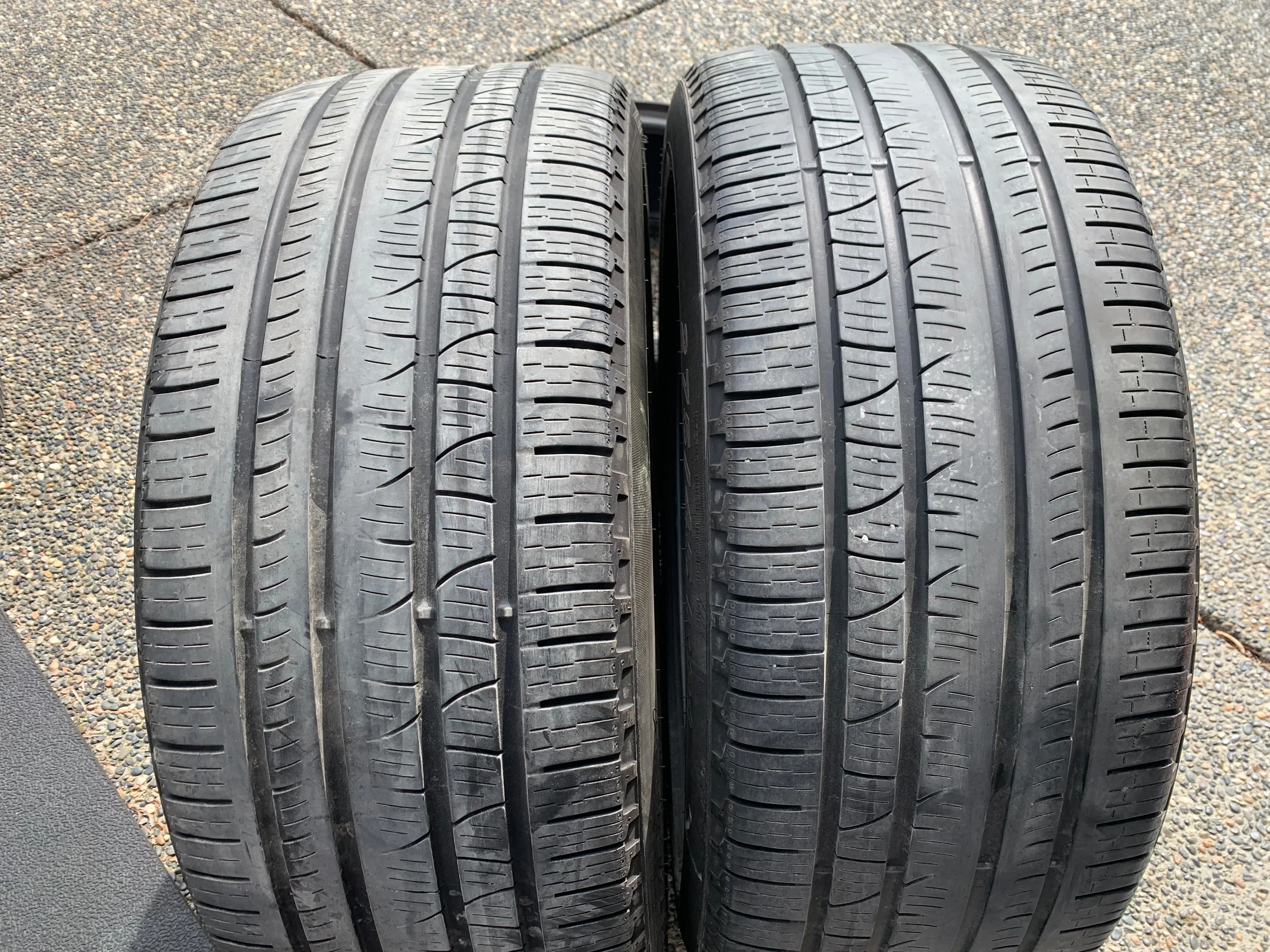 PAIR of 275/45/21 M+S Pirelli scorpion verde A/S LR w 60% tread thumbnail
