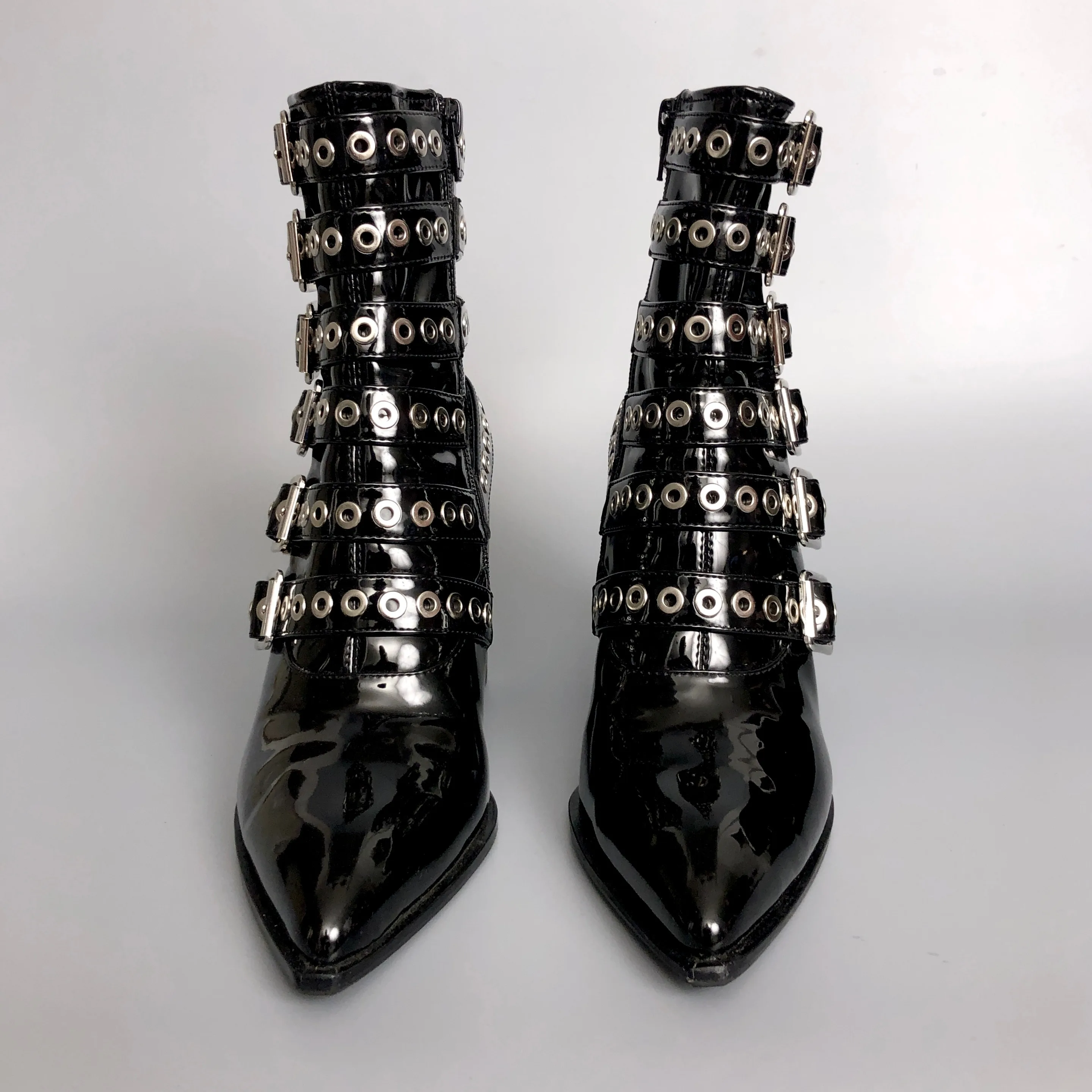 MSRP $295! B2 Faux Patent Leather Ankle Boots image indicator(5)
