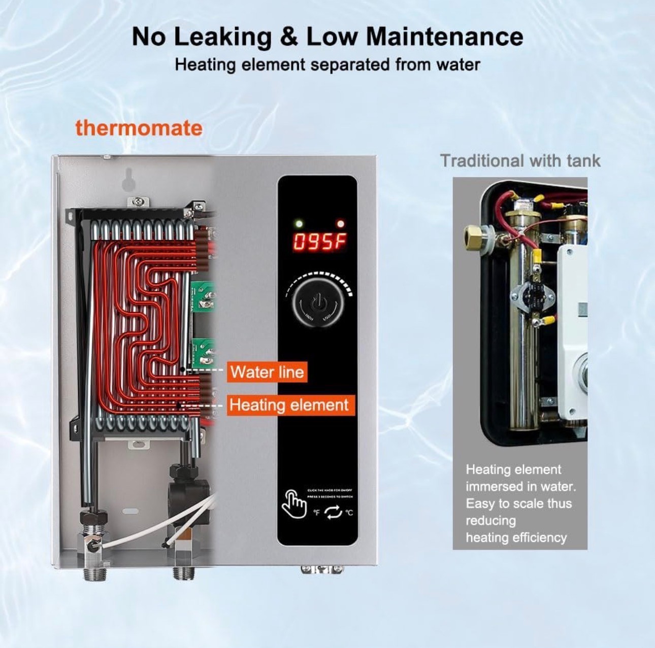 Tankless Water Heater 27kW Instant Digital Temp Water HeatherNEW - photo 4