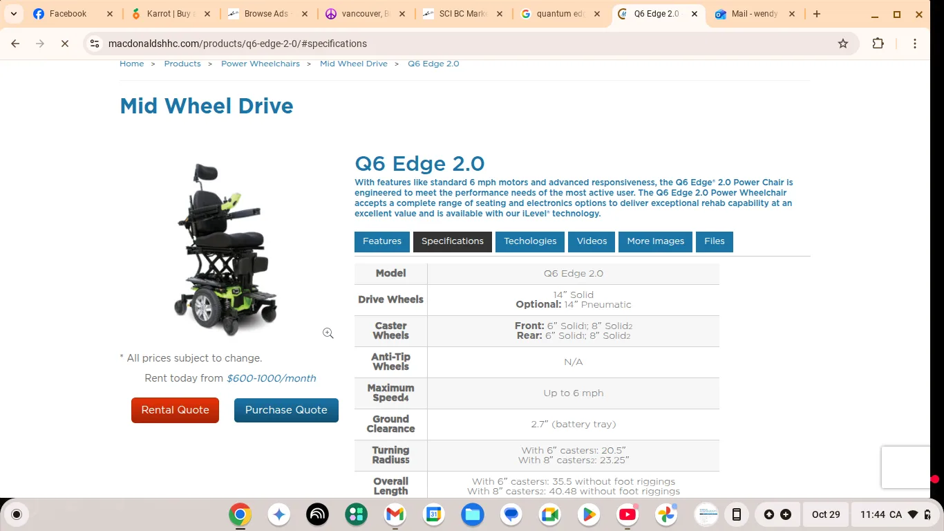 Wheelchair QUANTUM Q6 EDGE 2 image indicator(6)