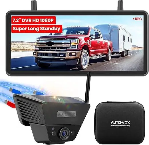 AUTO VOX Solar Wireless Backup Camera Magnetic thumbnail