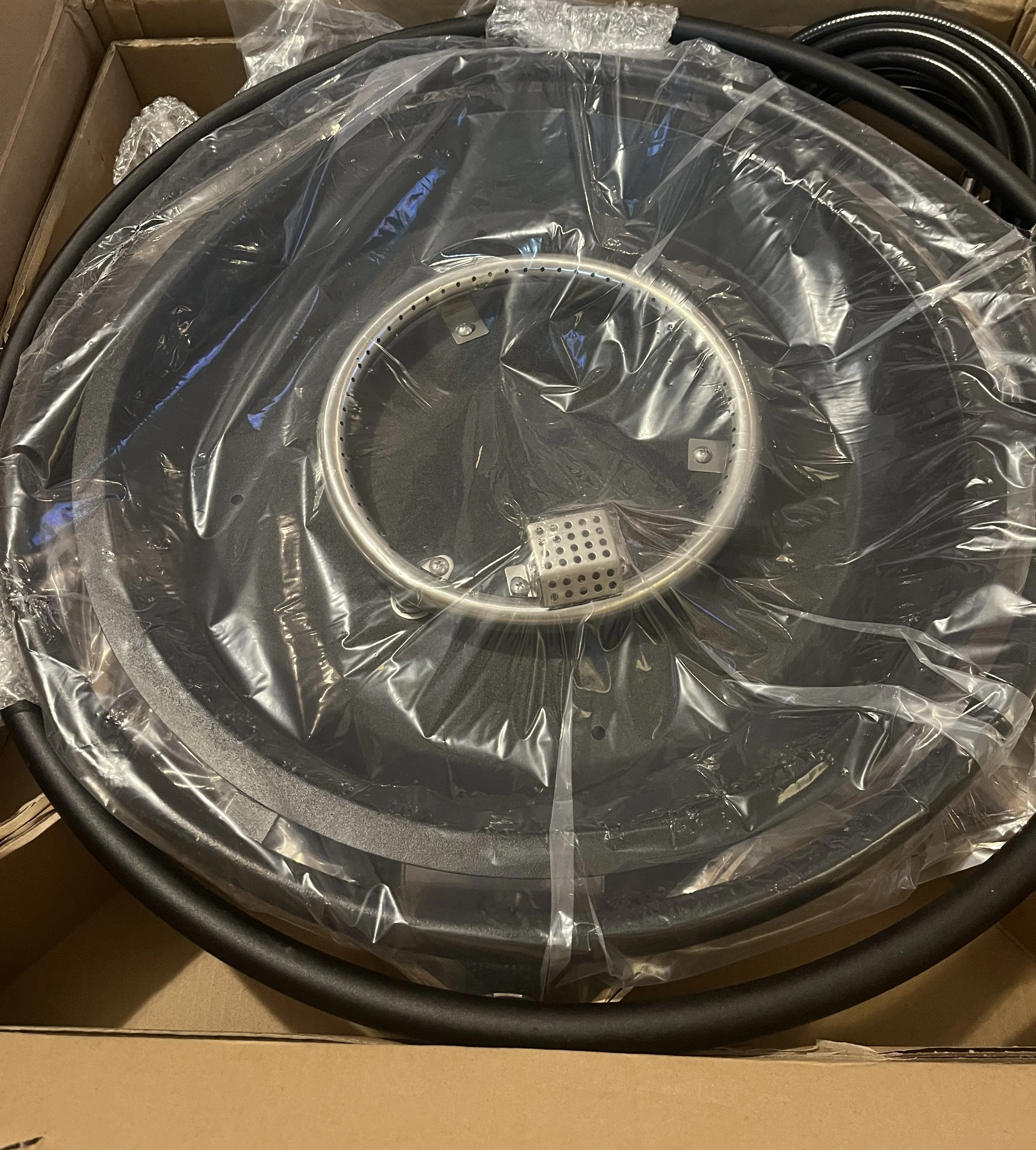 🔥 22" Portable Propane Fire Pit with Hose & Lava Rocks image indicator(6)