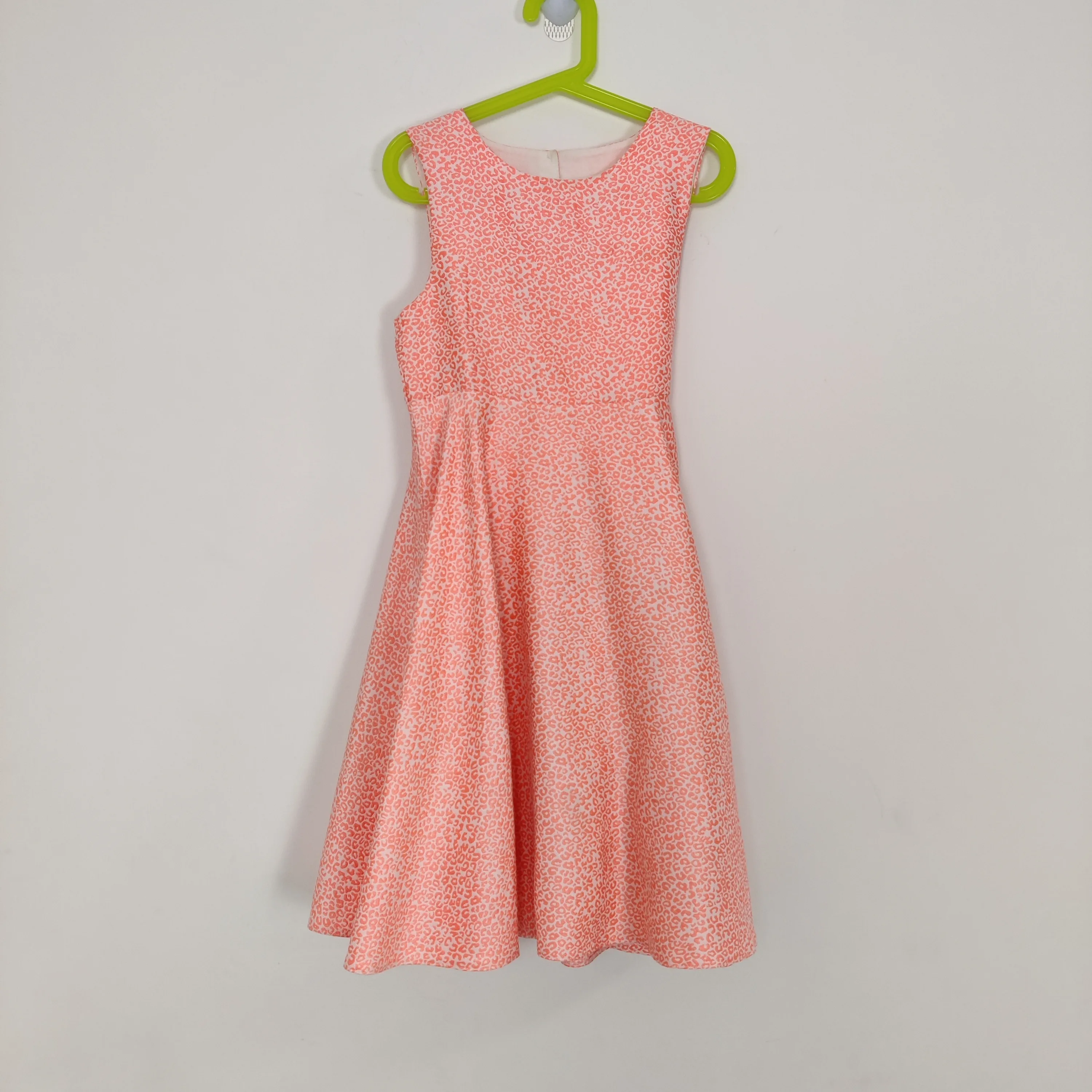 Girls Pink Sleeveless Dress with Bow Back Cutout Size 9-10 Years thumbnail