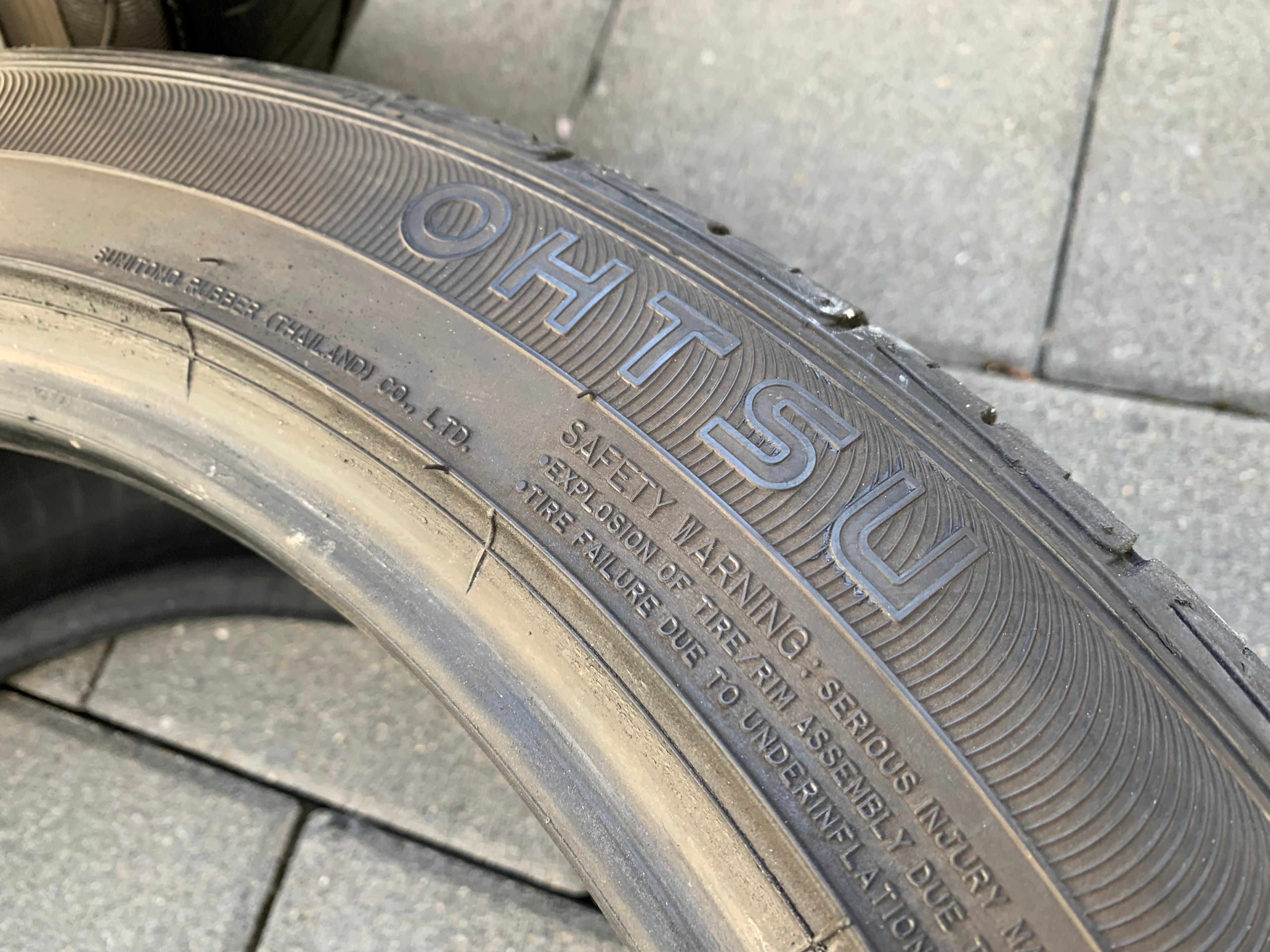 Pair of 225/45/18 91W M+S OHTSU FP0612 A/S with 70% tread - photo 5