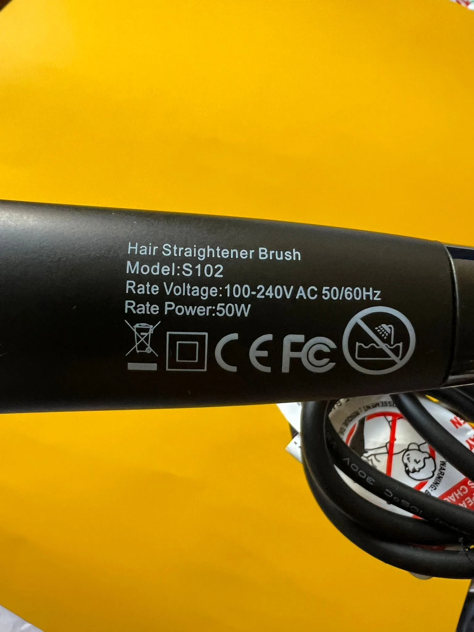 Enhanced Ceramic Hair Straightener Brush image indicator(2)