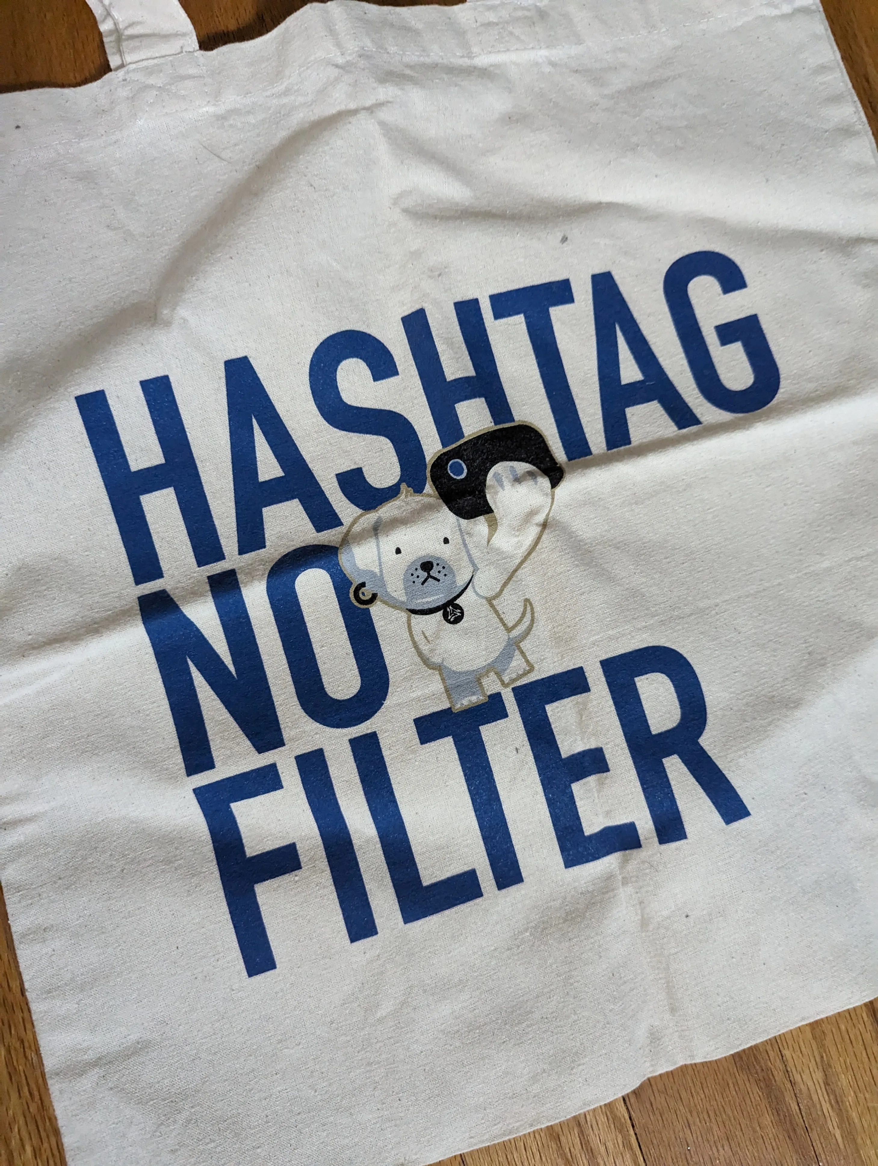 Tote Bag – "Hashtag No Filter" graphic image indicator(2)