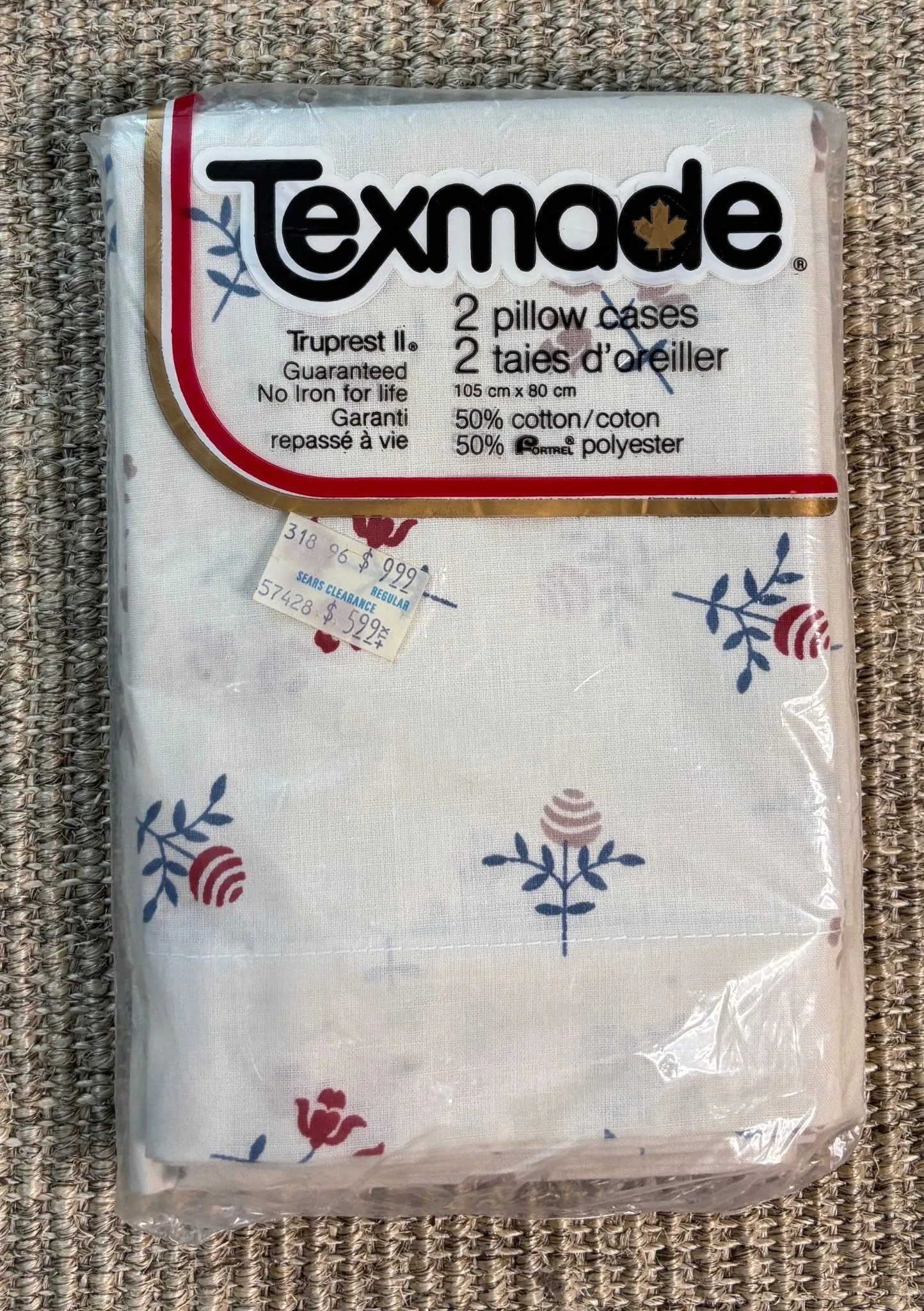Made in Canada Tex Made Truprest Flower Queen Sized Pillowcases image indicator(3)