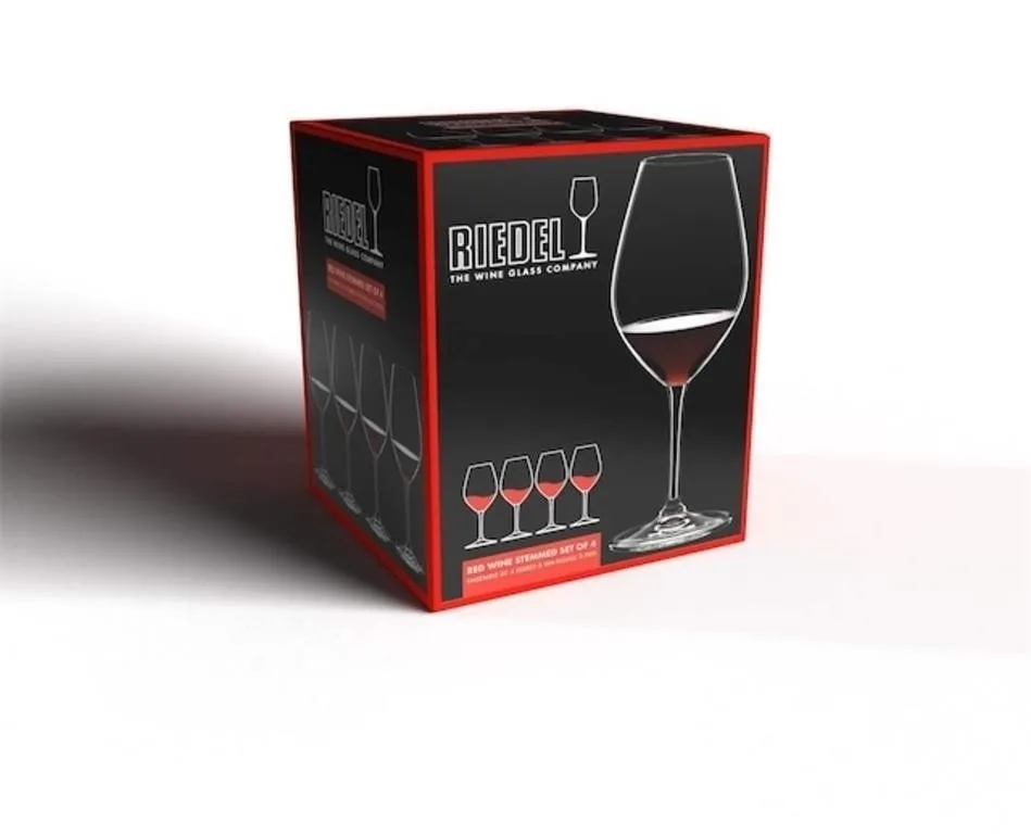 RIEDEL White & Red Wine, Stemmed Glasses (Set of 4) *Brand New*