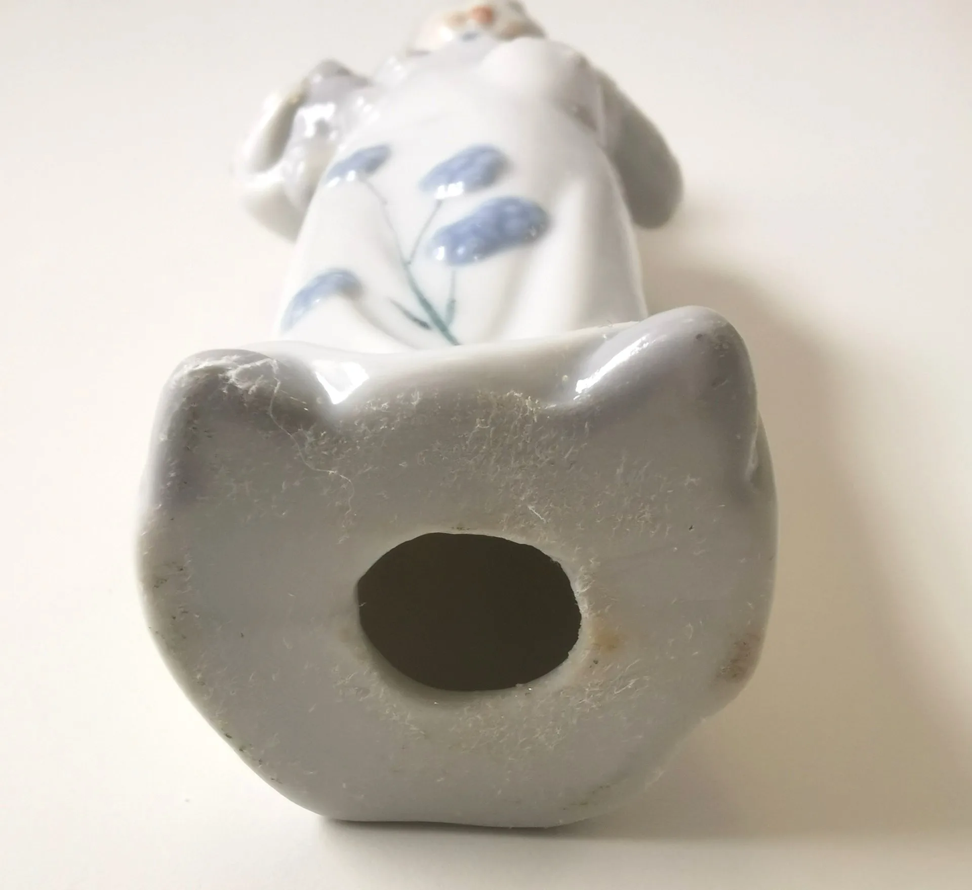 Vintage East German GDR Porcelain Figurine Girl with Teddy Bear image indicator(6)