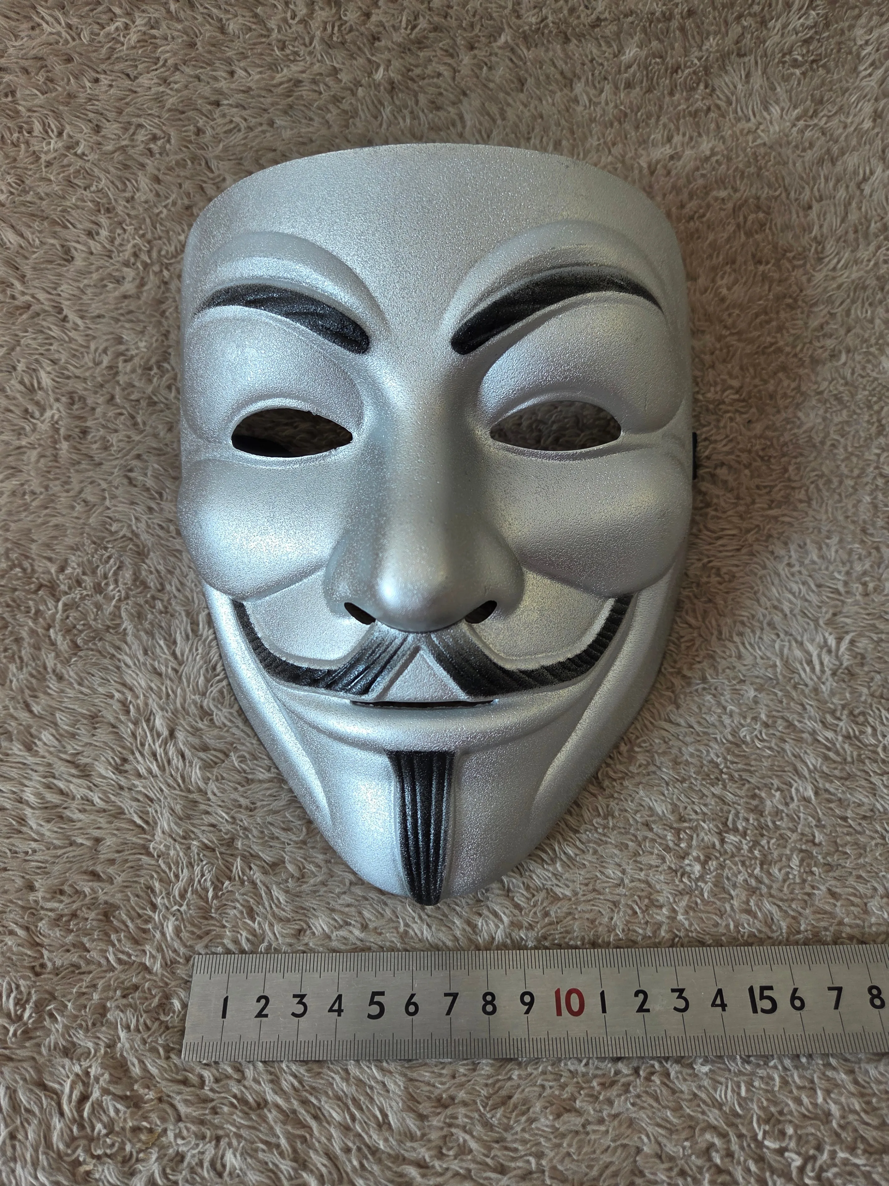 Silver Masquerade Guy Fawkes Mask – New