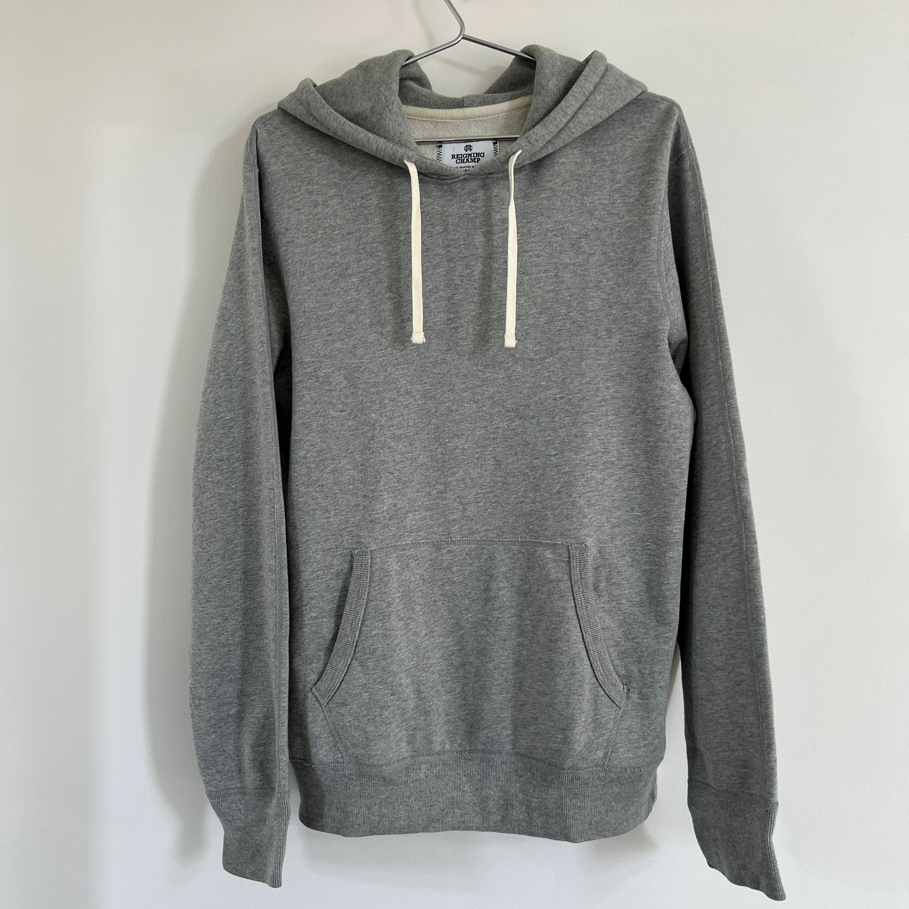 Reigning Champ Heather Grey Midweight Terry Hoodie - Medium thumbnail